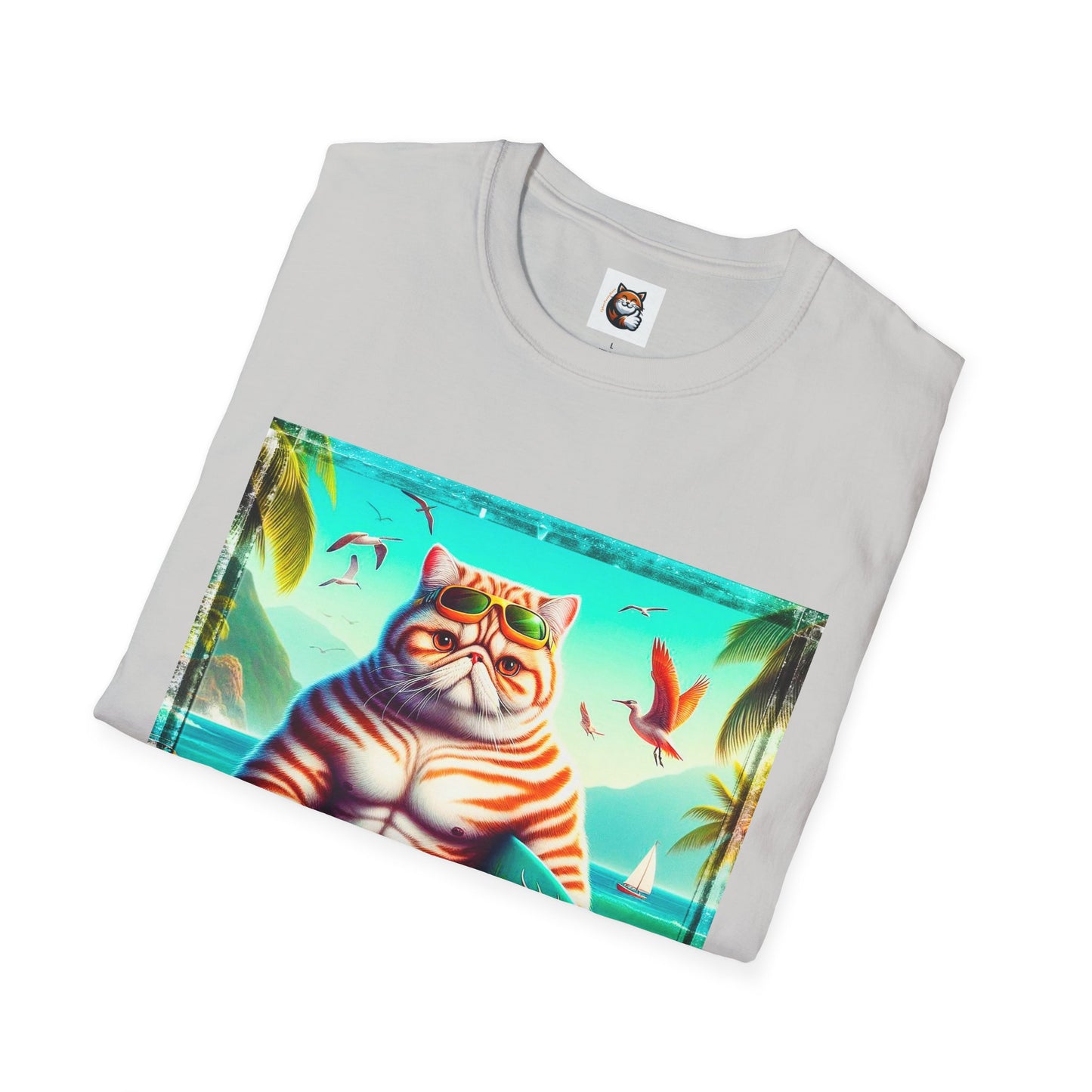 Exotic Shorthair Cat Unisex Softstyle T-Shirt