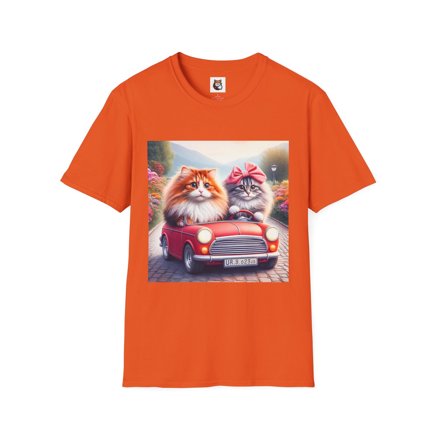 Wacky Norwegian Forest Cat Unisex Softstyle T-Shirt