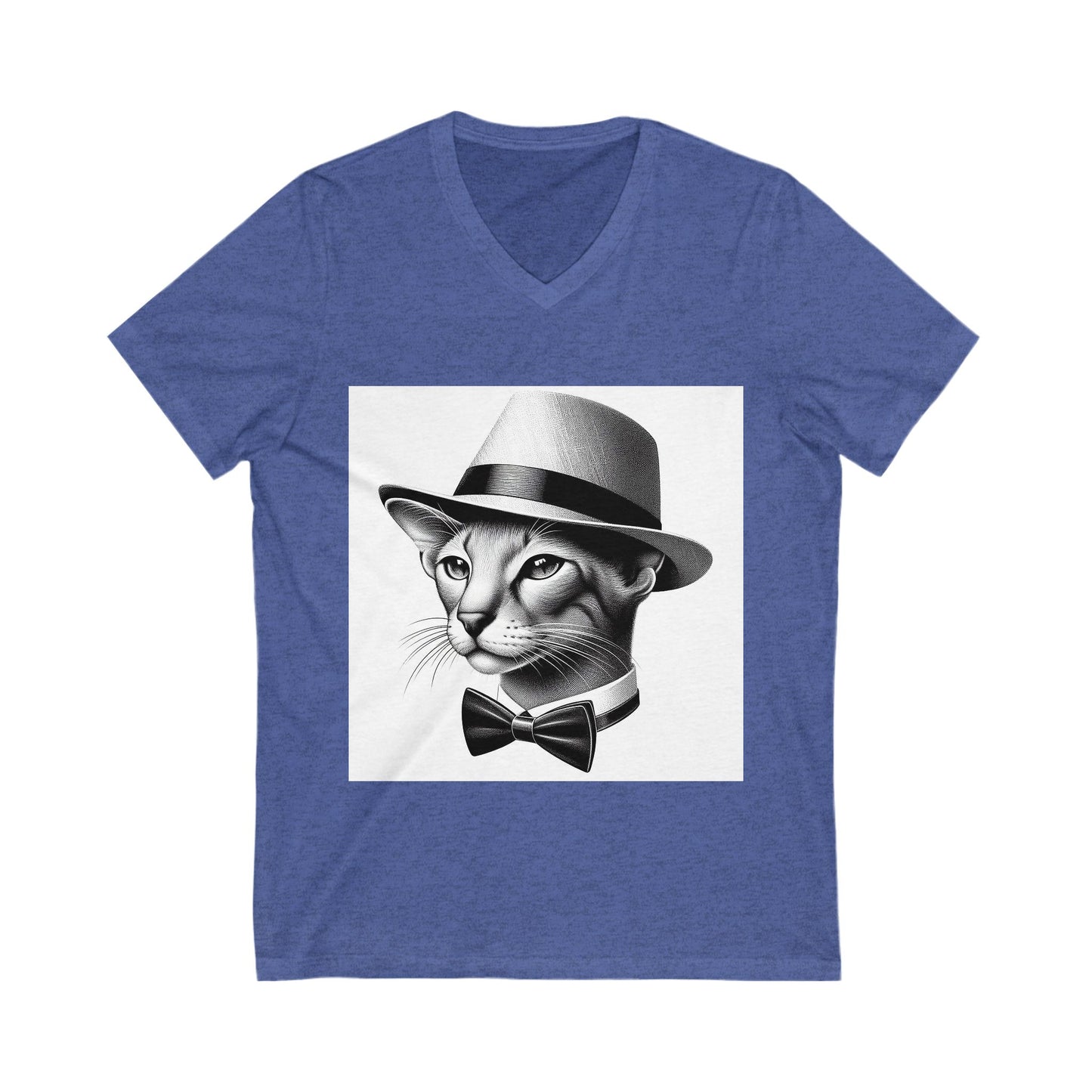 Oriental Shorthair Unisex Jersey Short Sleeve V-Neck Tee