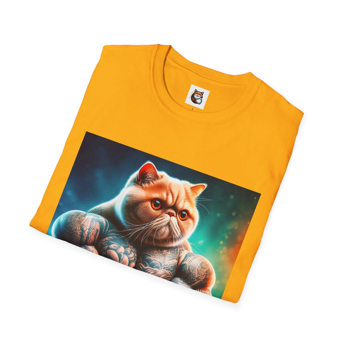 Exotic Shorthair Cat Unisex Softstyle T-Shirt
