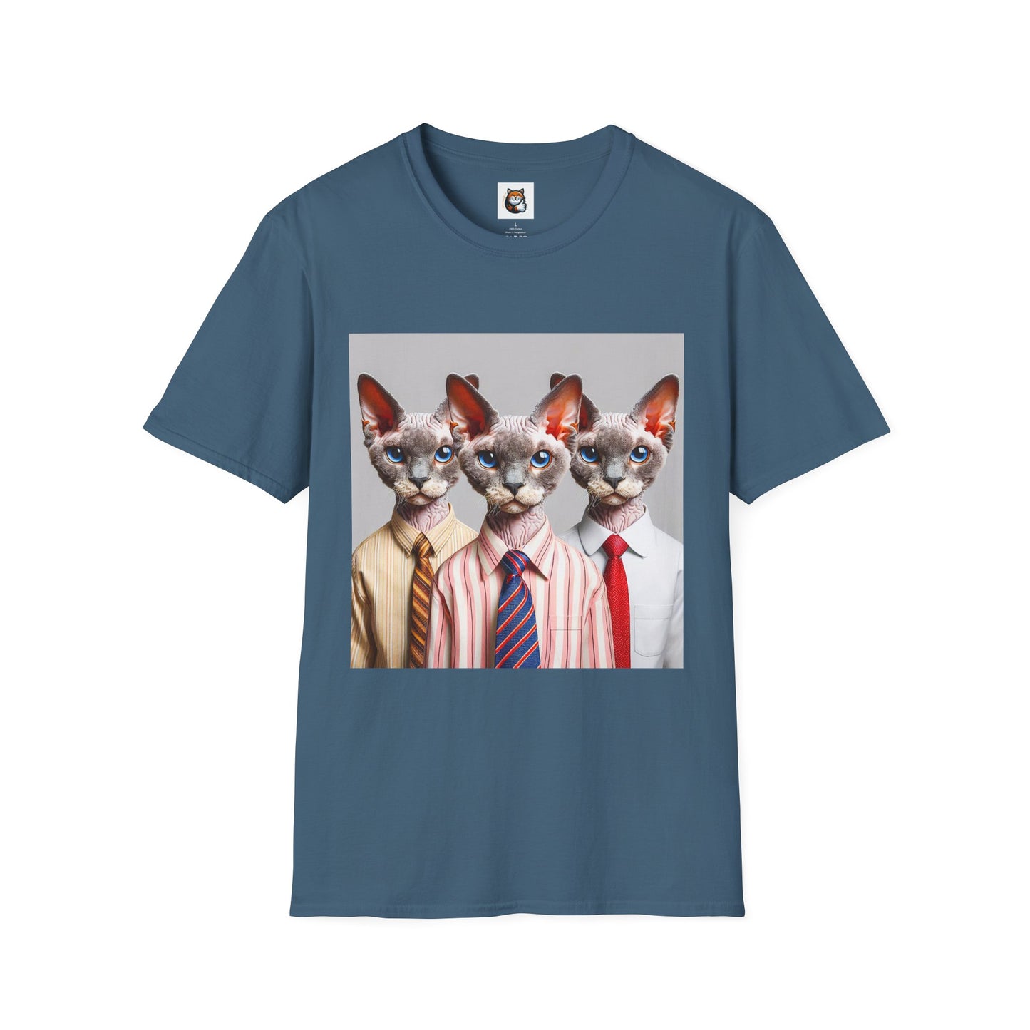Devon Rex Cat business suits Softstyle T-Shirt