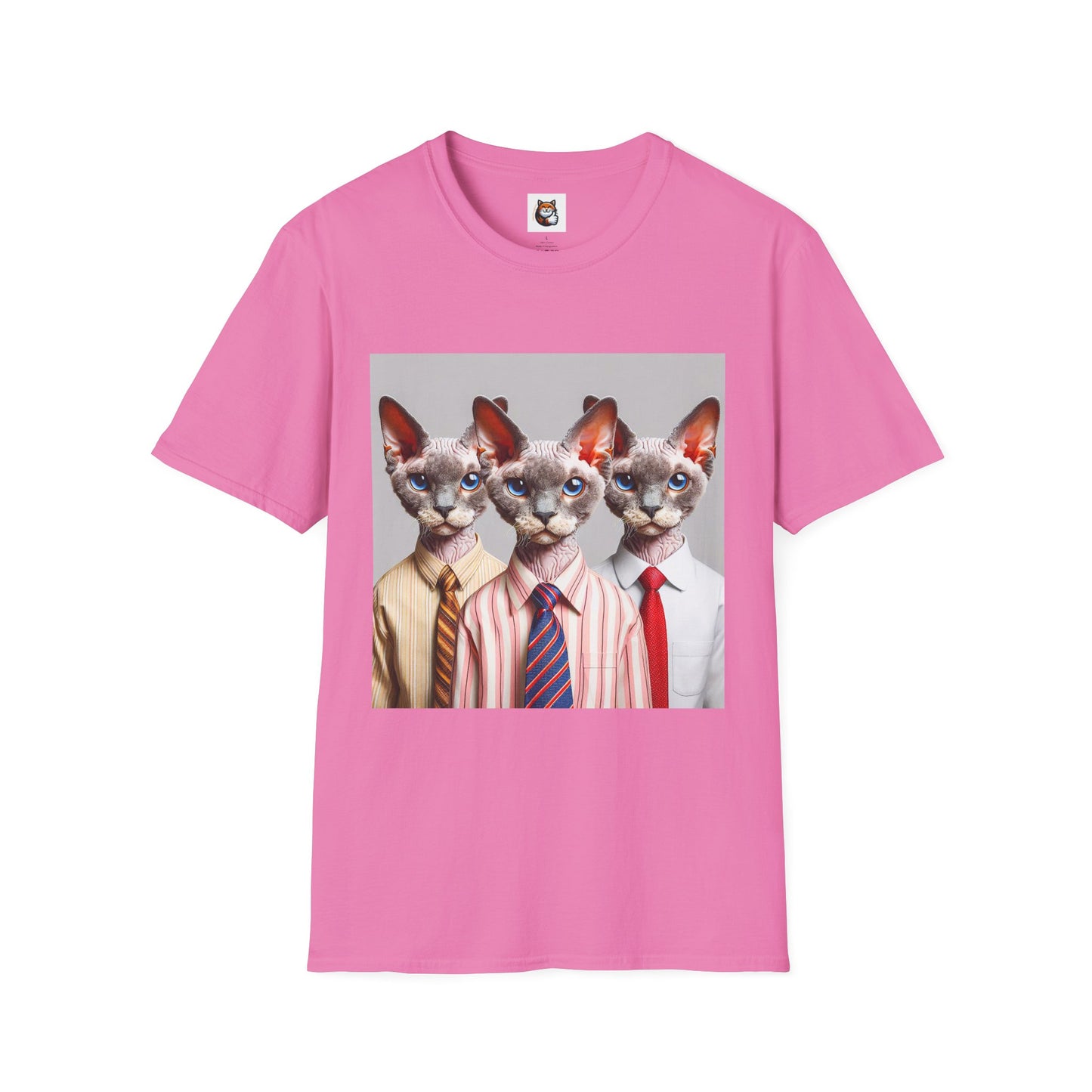 Devon Rex Cat business suits Softstyle T-Shirt