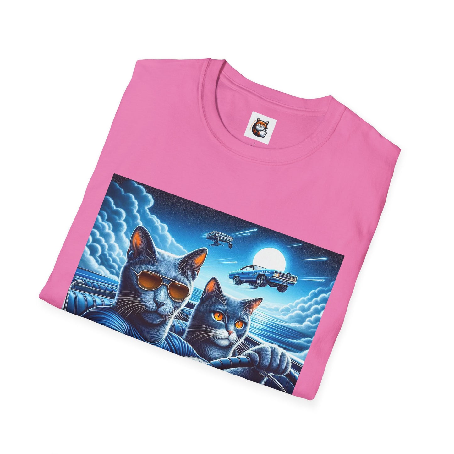 Russian Blue Cat pretty night T-Shirt