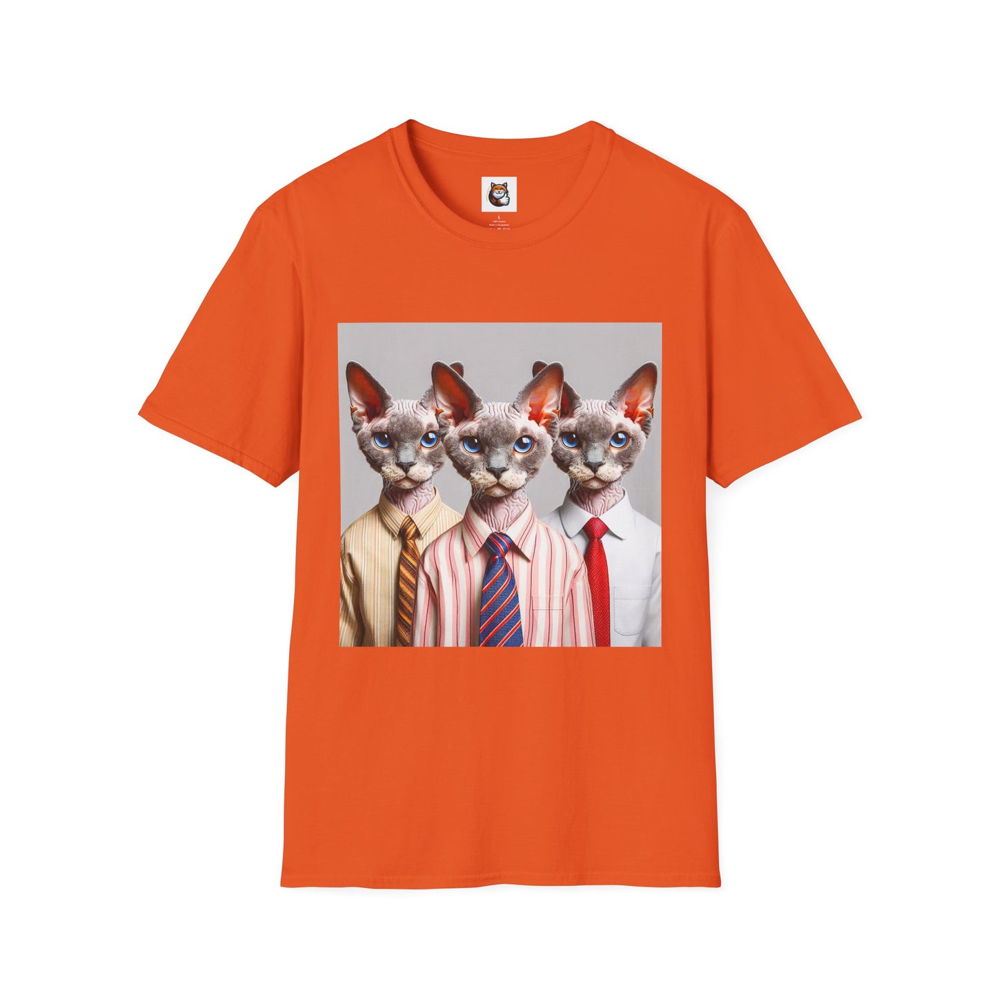 Devon Rex Cat business suits Softstyle T-Shirt