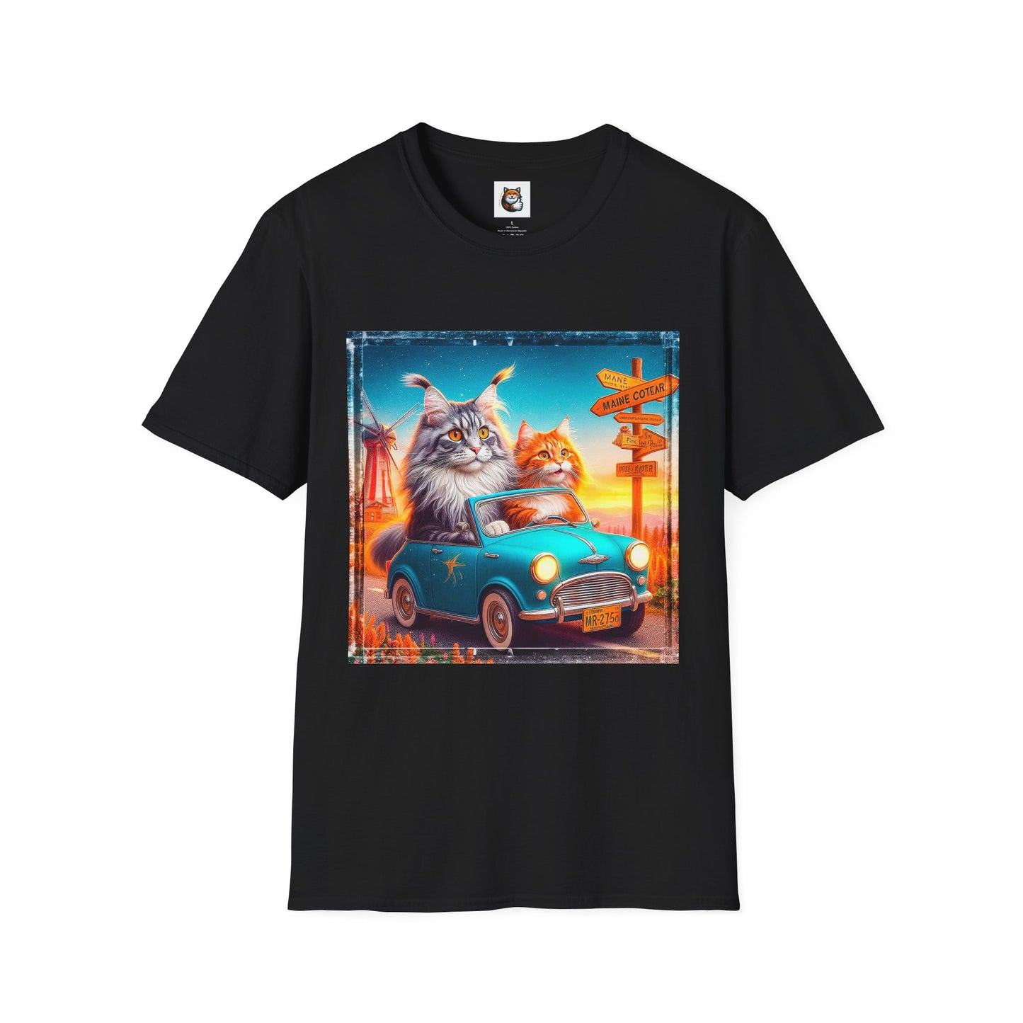 Wacky Maine Coon Unisex Softstyle T-Shirt