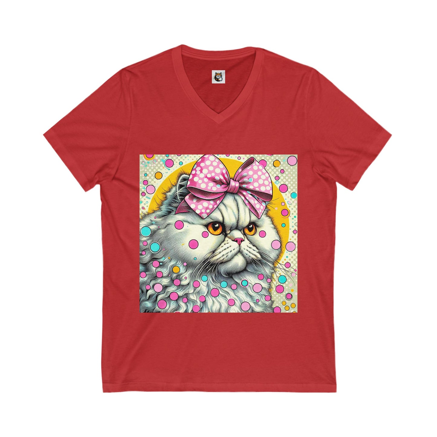 Selkirk Rex V-Neck bow tie cutie