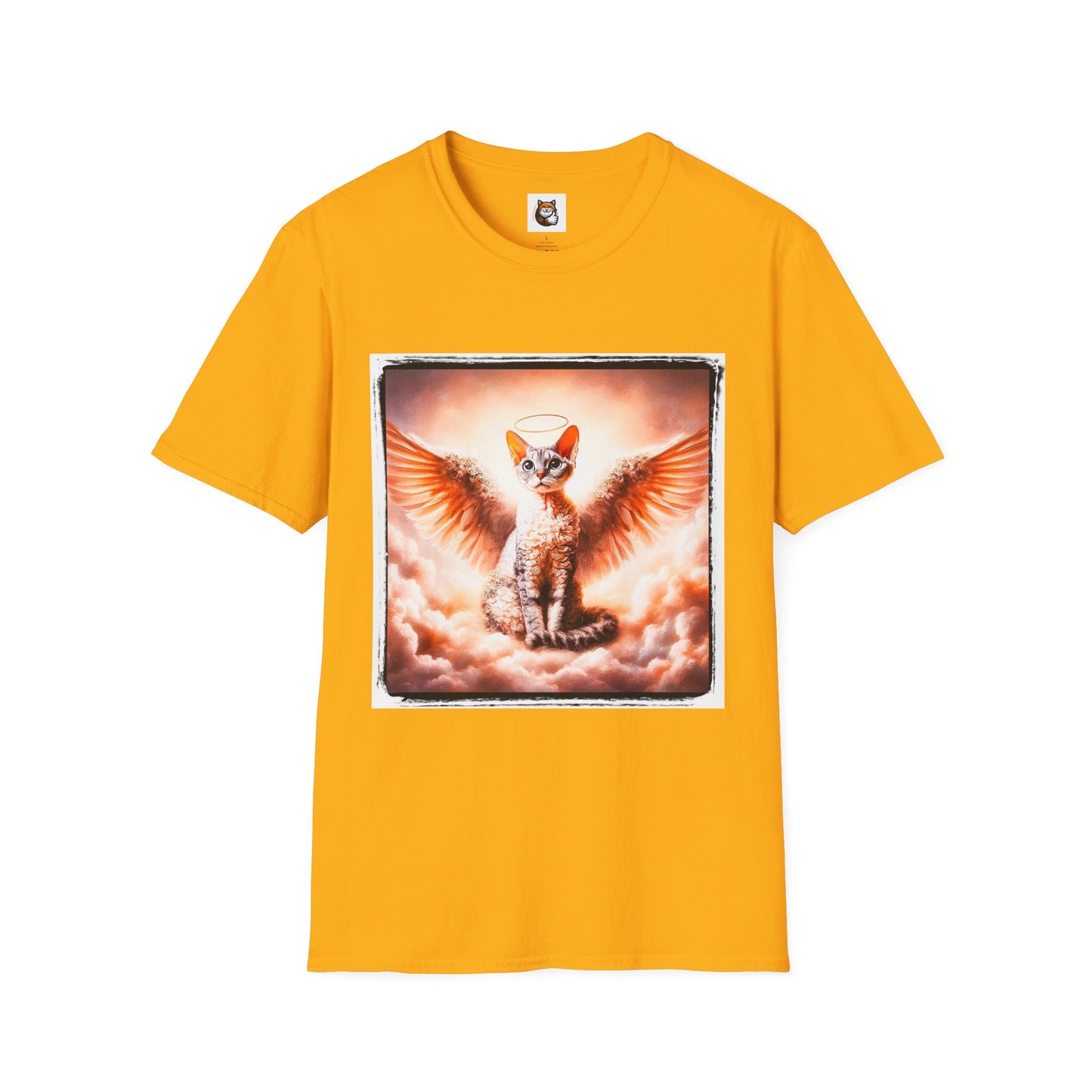 Devon Rex Cat pretty Angel Softstyle T-Shirt