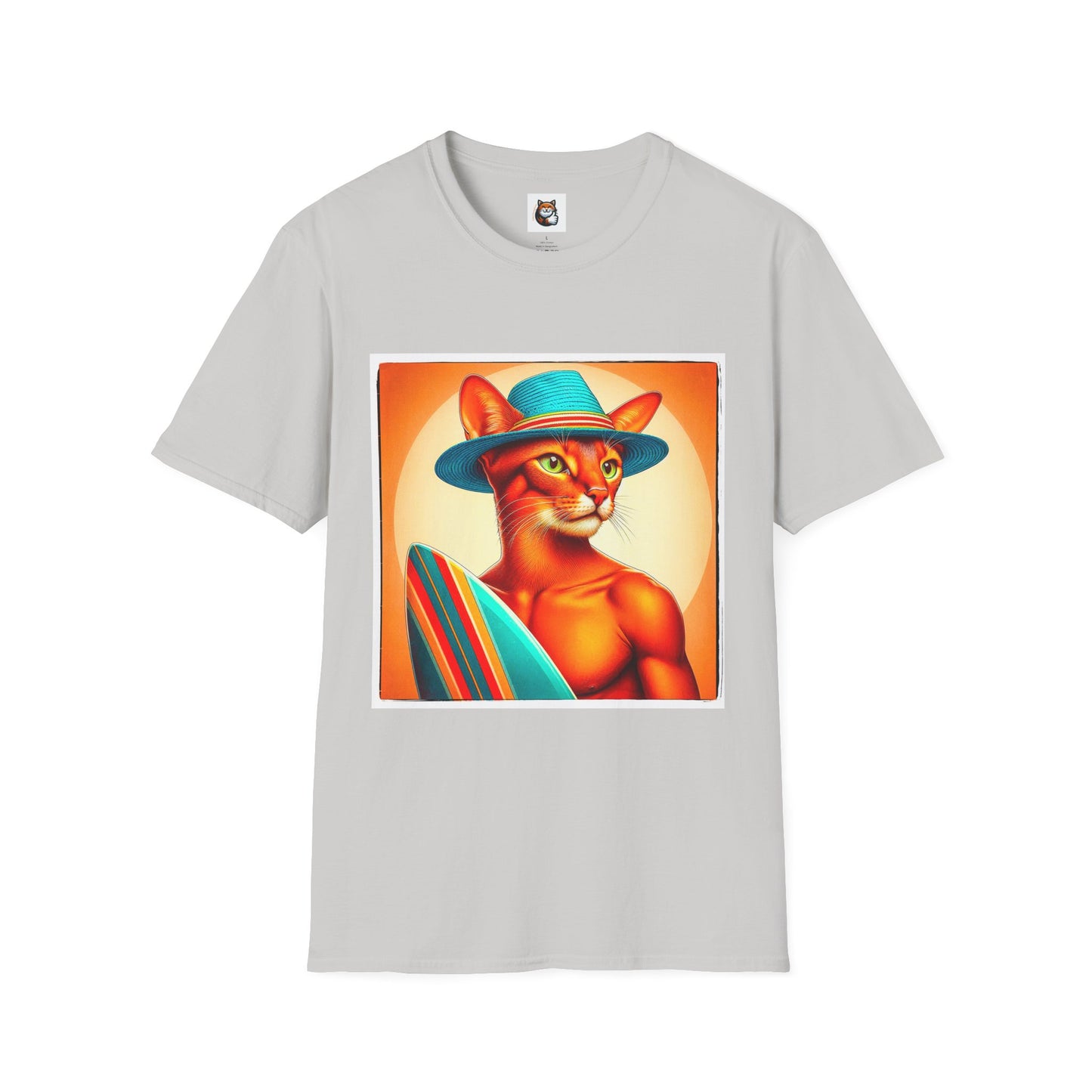 Abyssinian surfing Softstyle T-Shirt