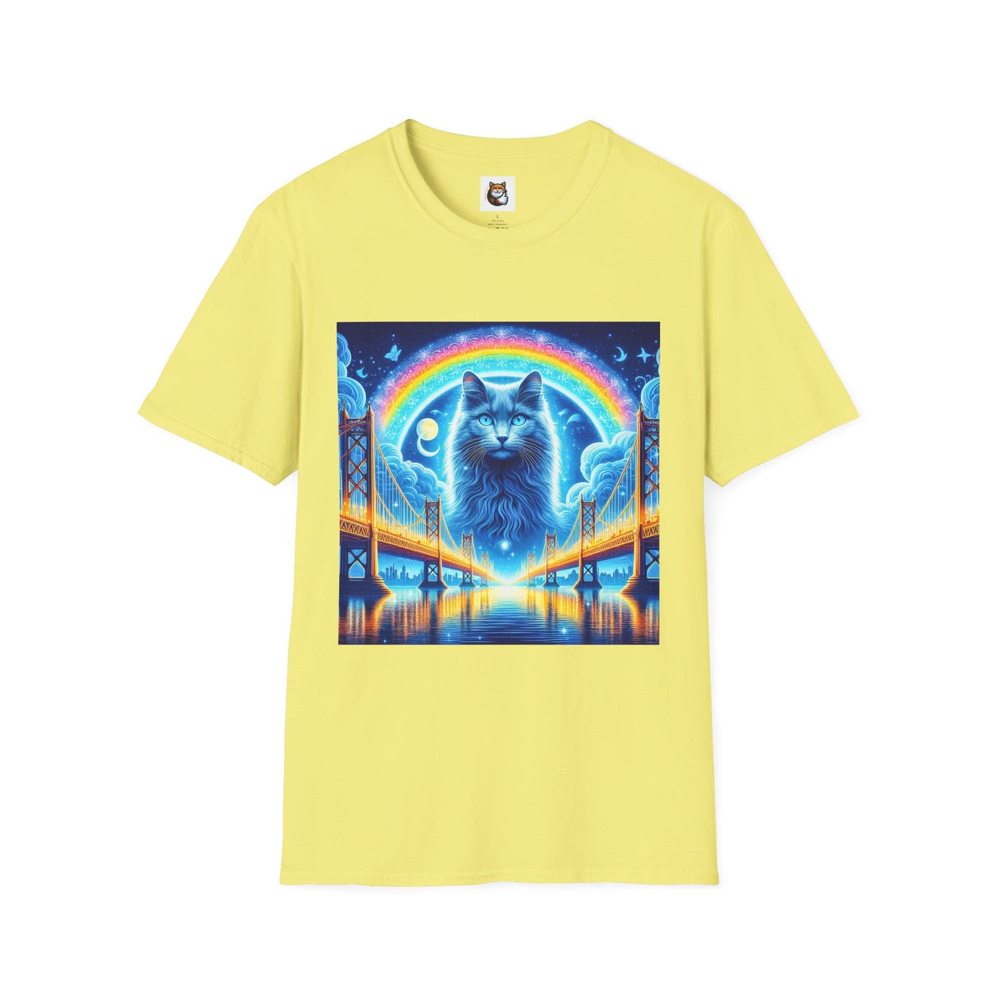 Russian Blue Cat rainbow T-Shirt