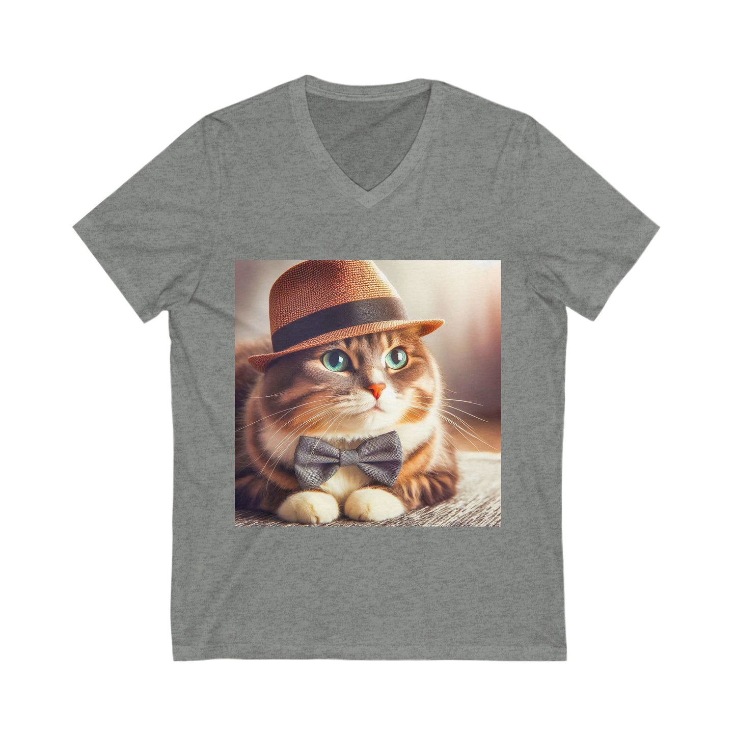 Domestic Cat Unisex top hot V-Neck Tee