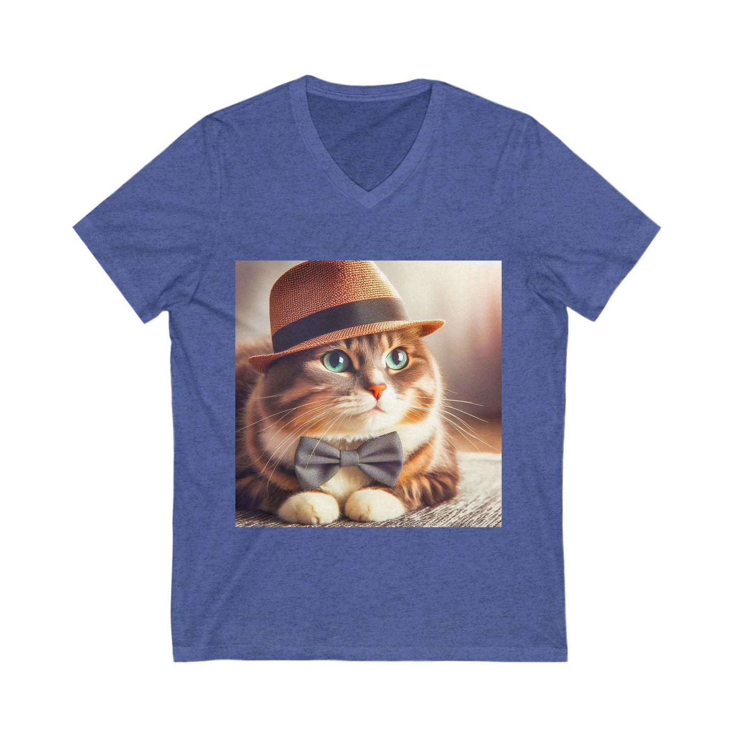Domestic Cat Unisex top hot V-Neck Tee