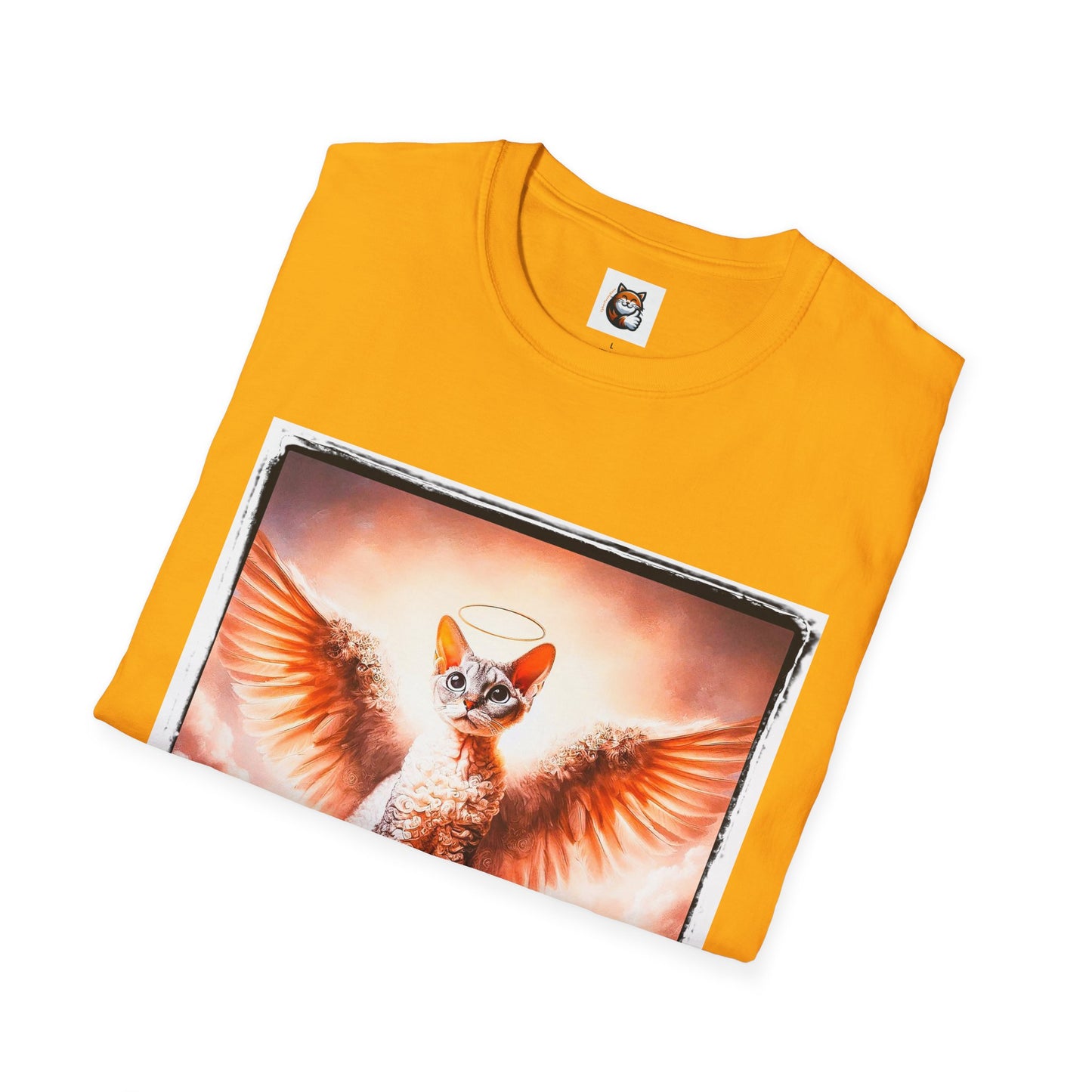 Devon Rex Cat pretty Angel Softstyle T-Shirt