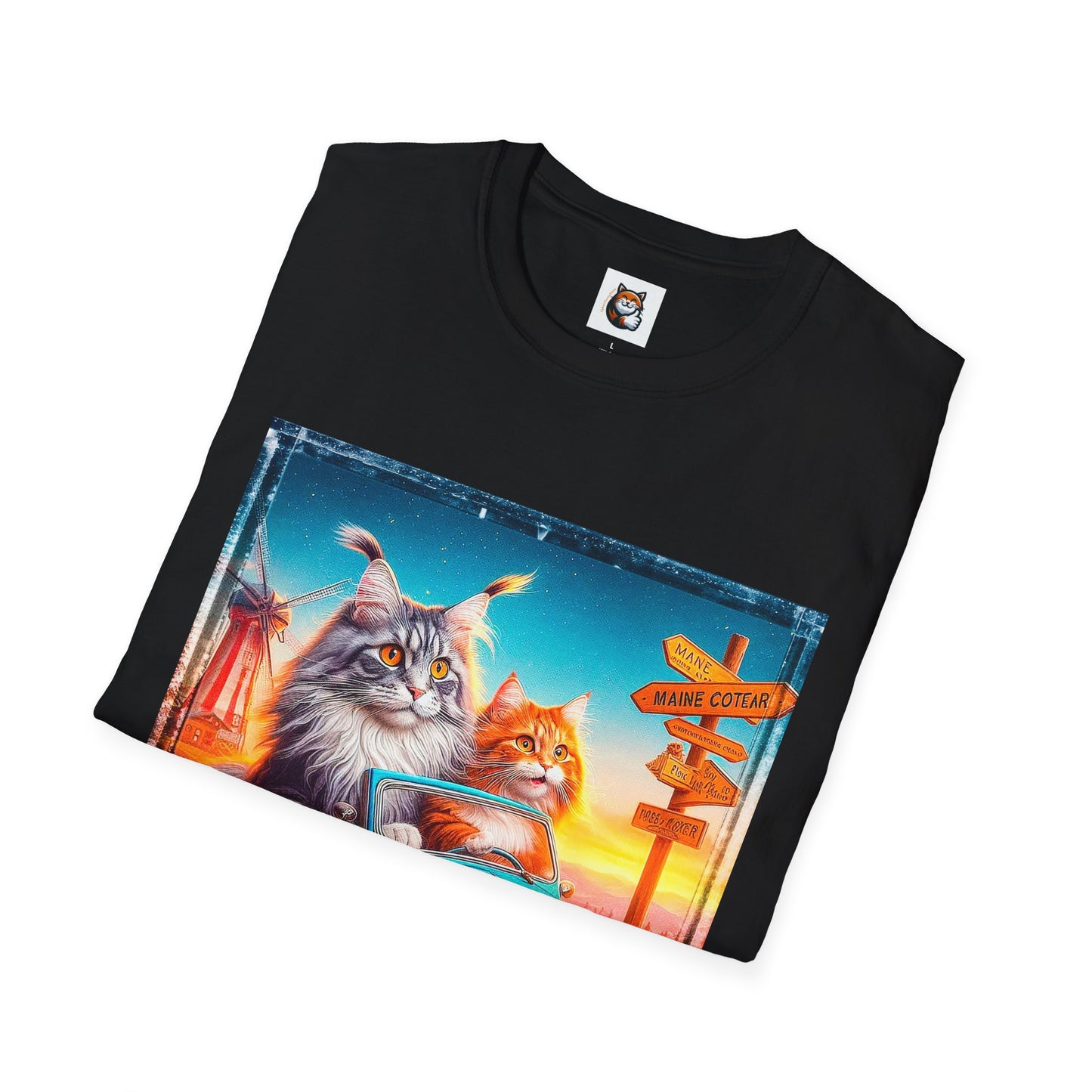 Wacky Maine Coon Unisex Softstyle T-Shirt