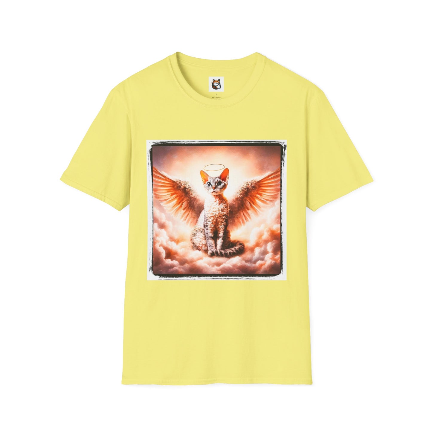 Devon Rex Cat pretty Angel Softstyle T-Shirt