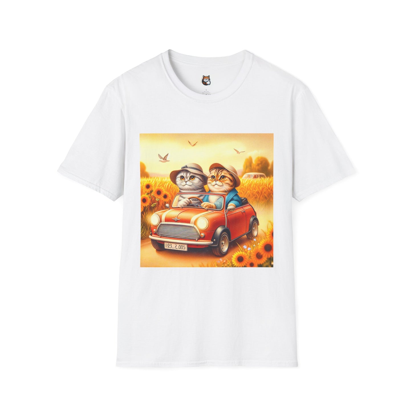 Scottish Fold pretty flowers shirt