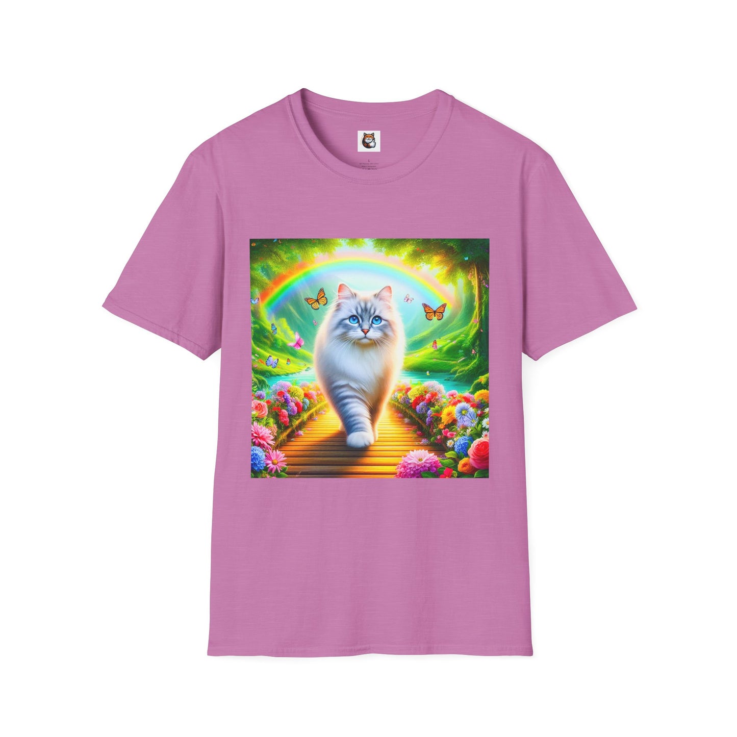 Siberian Cat pretty garden shirt