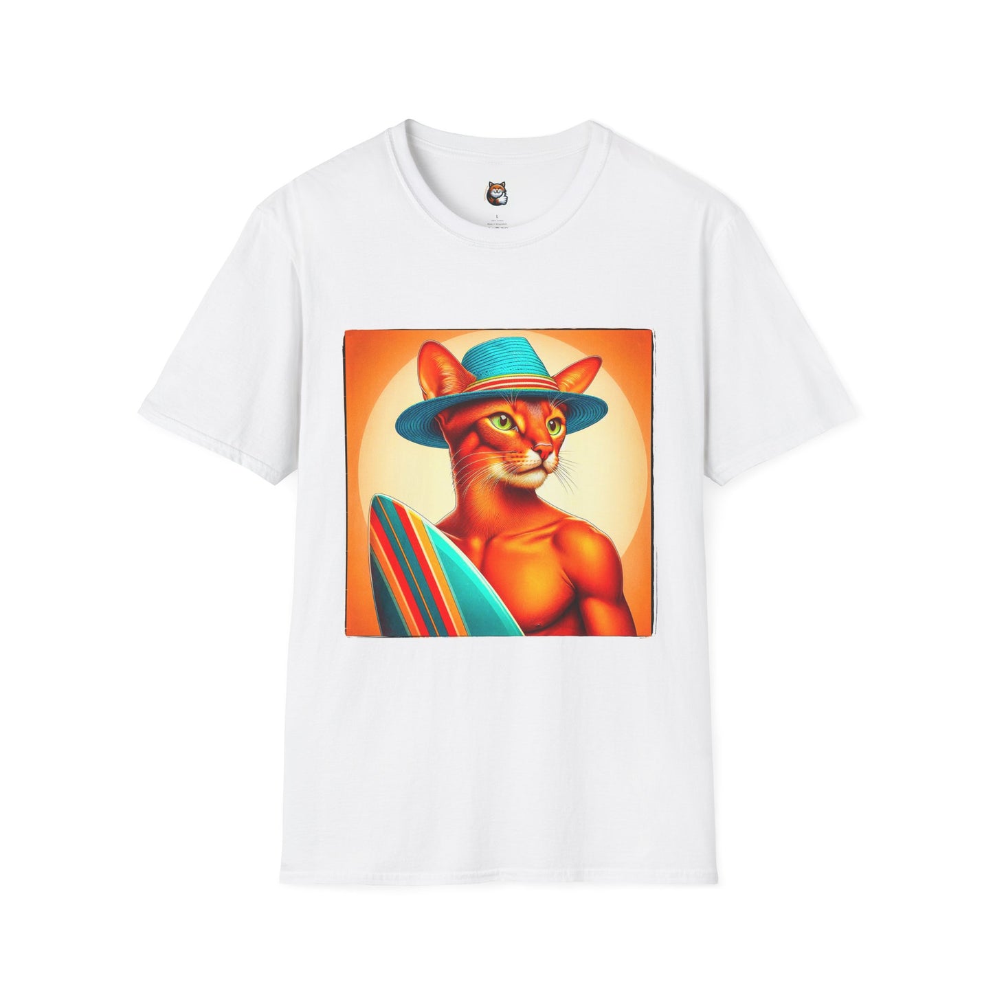 Abyssinian surfing Softstyle T-Shirt