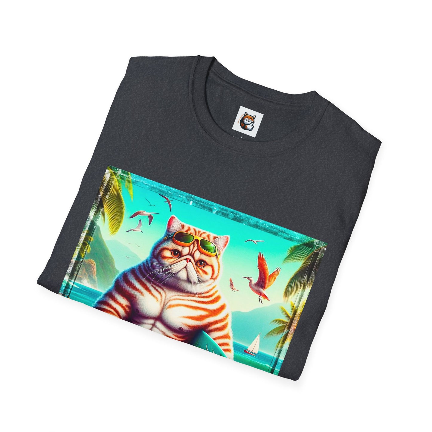 Exotic Shorthair Cat Unisex Softstyle T-Shirt