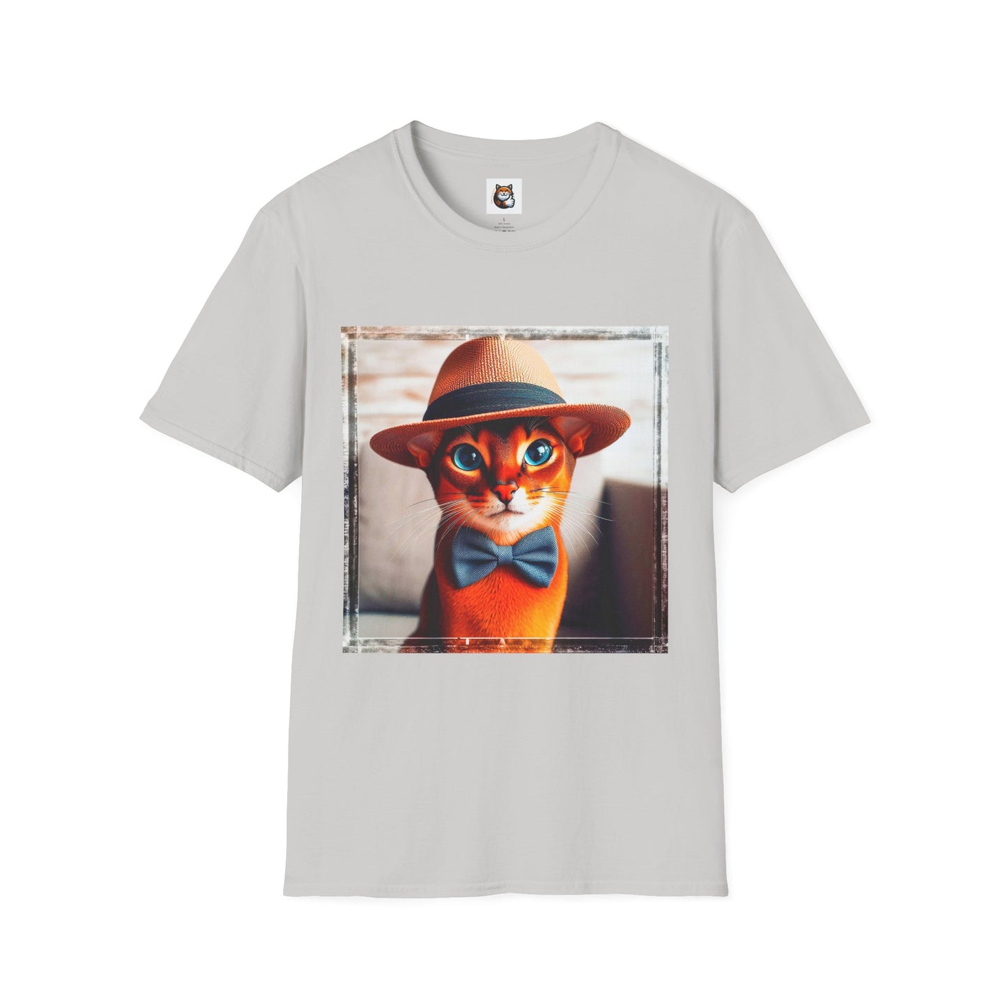 Abyssinian hat and tie Unisex Softstyle T-Shirt