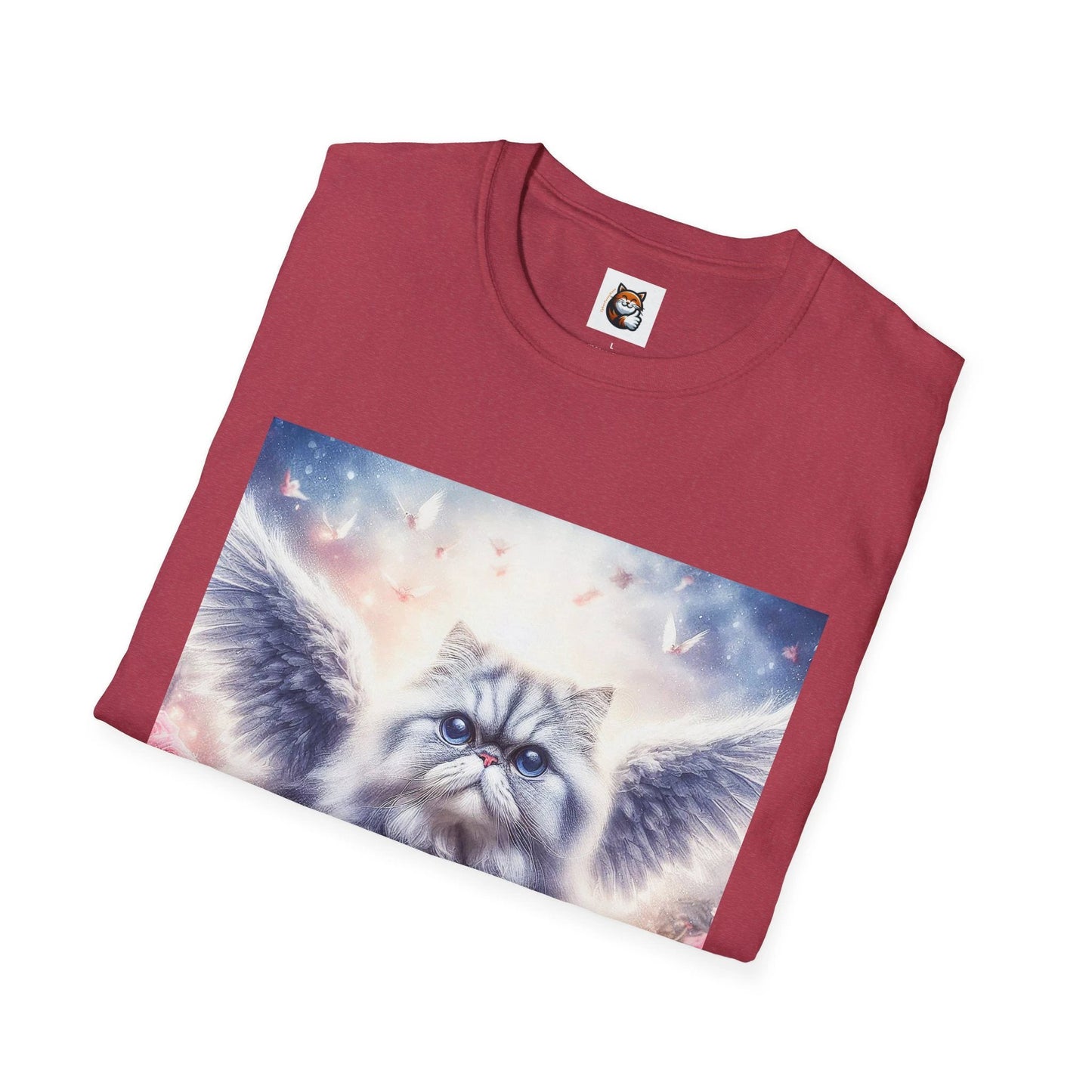 Selkirk Rex Cat T-Shirt heavenly Angel by Printify