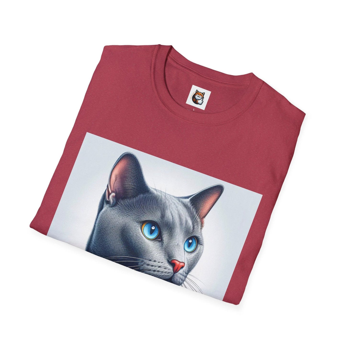 Russian Blue Cat working professional T-Shirt by Printify