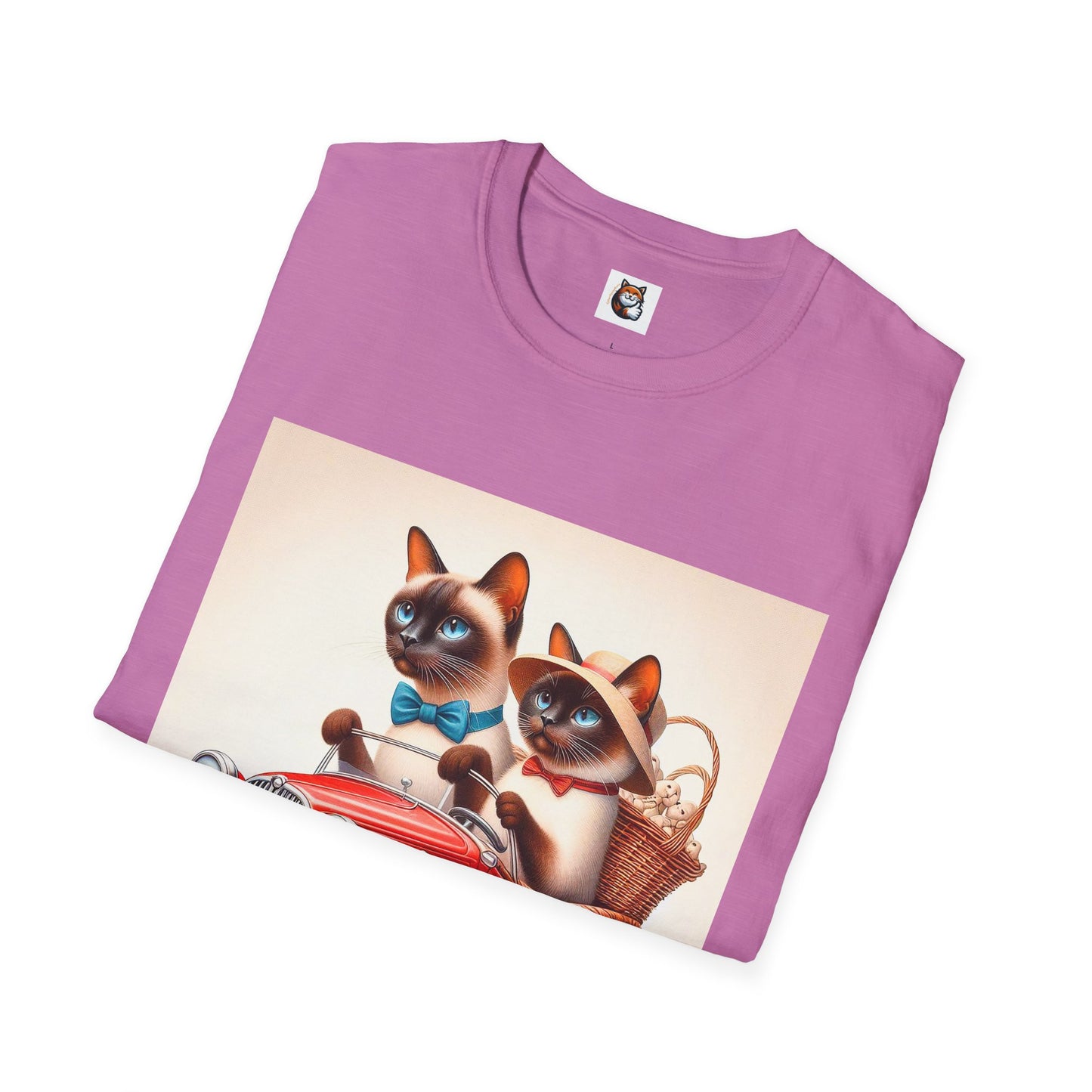Wacky Siamese Cat red car