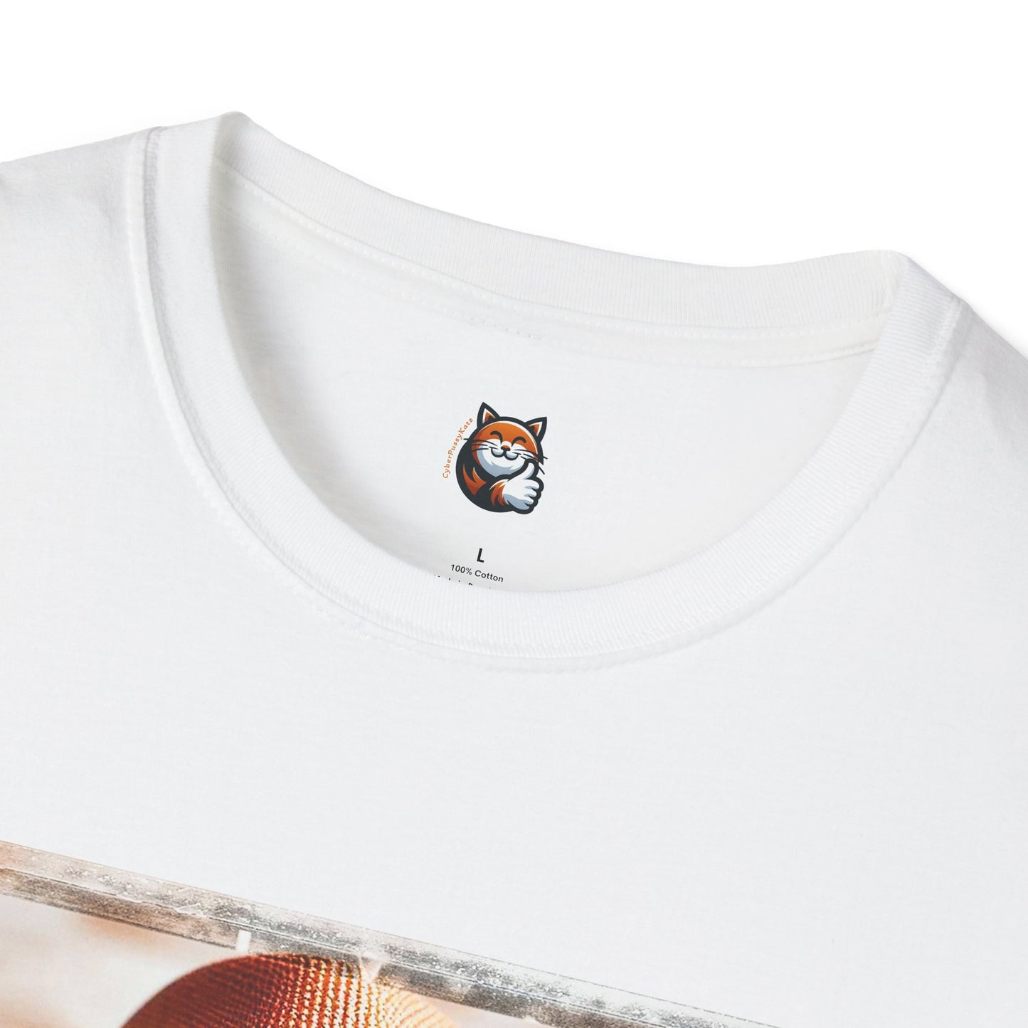 Abyssinian hat and tie Unisex Softstyle T-Shirt