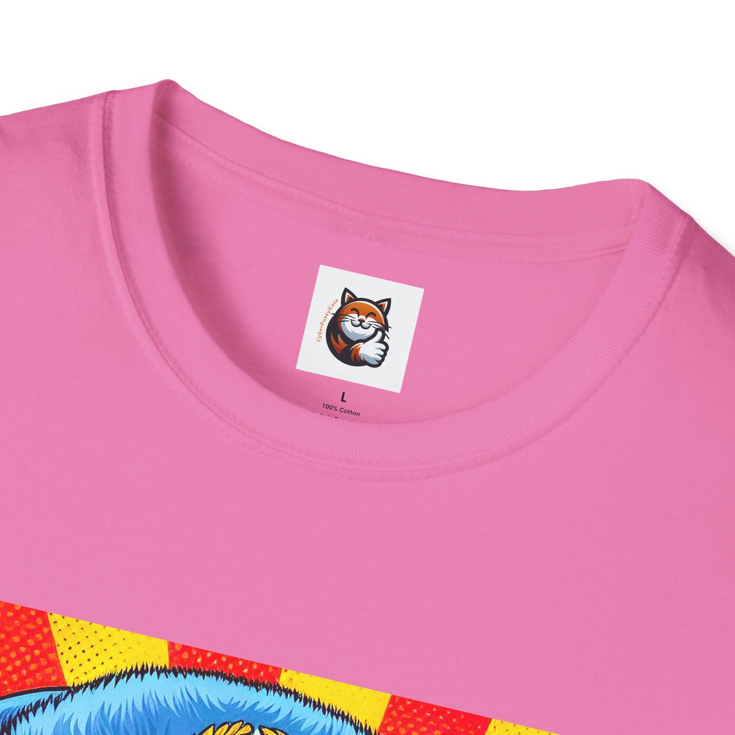 Russian Blue Cat Unisex Softstyle T-Shirt
