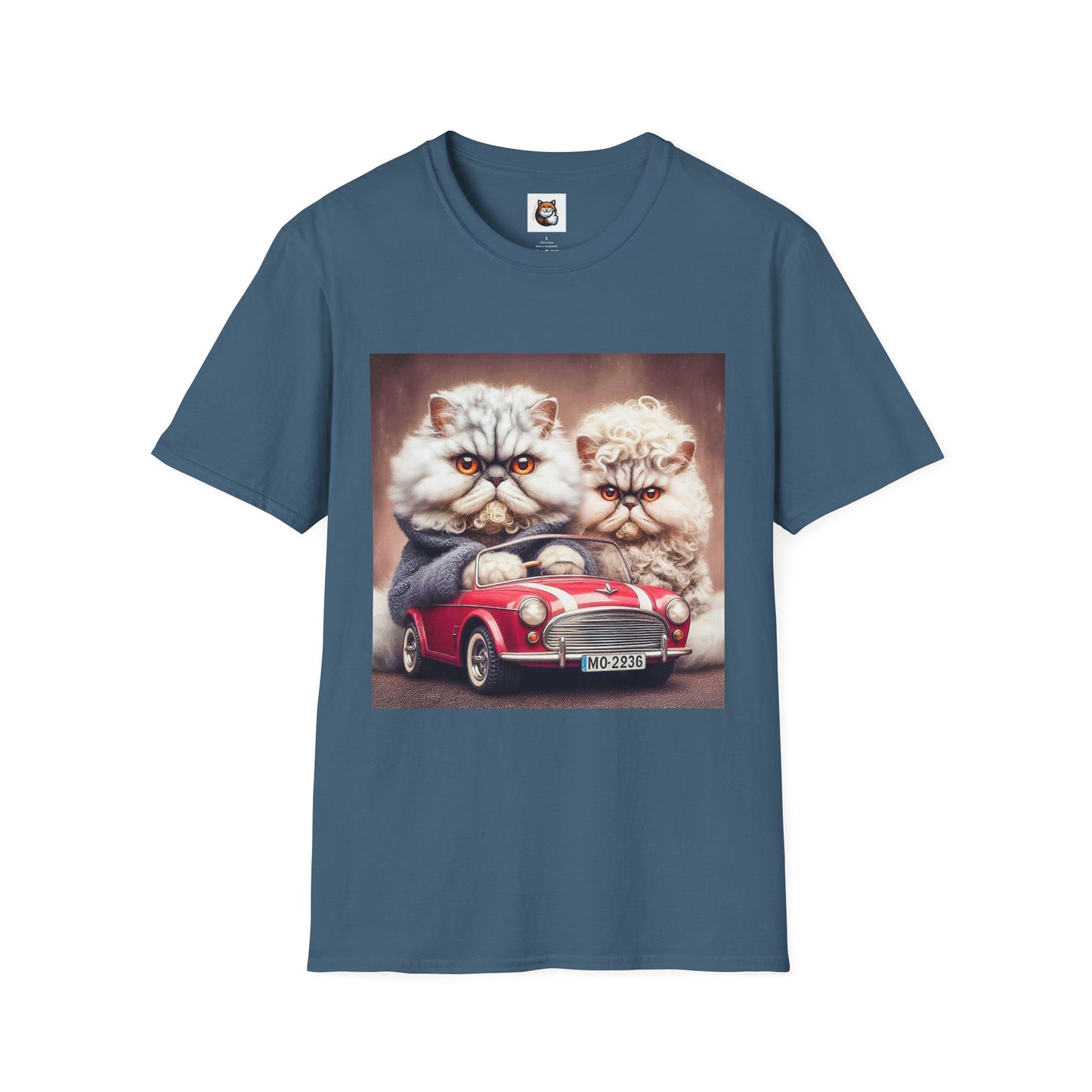 Wacky Selkirk Rex Cat T-Shirt angry couple