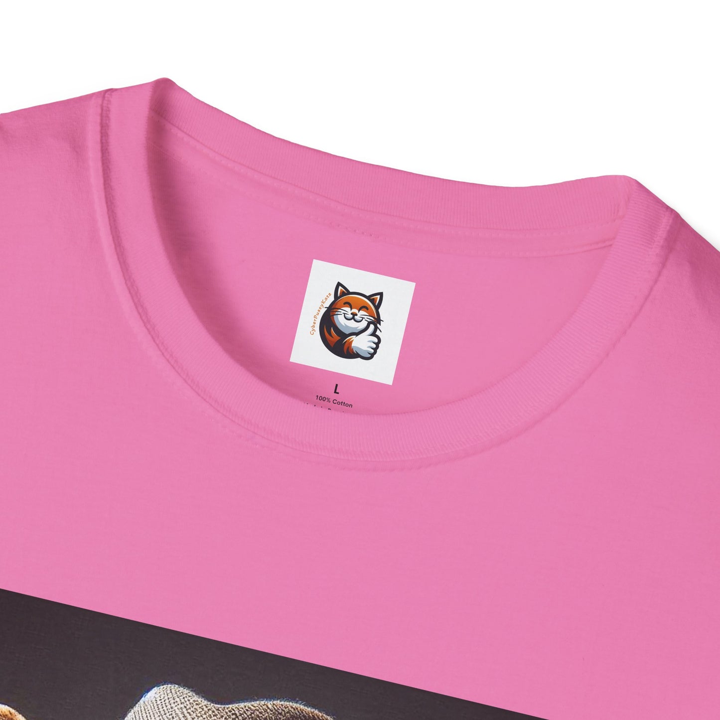 Devon Rex Cat hat and tie Softstyle T-Shirt