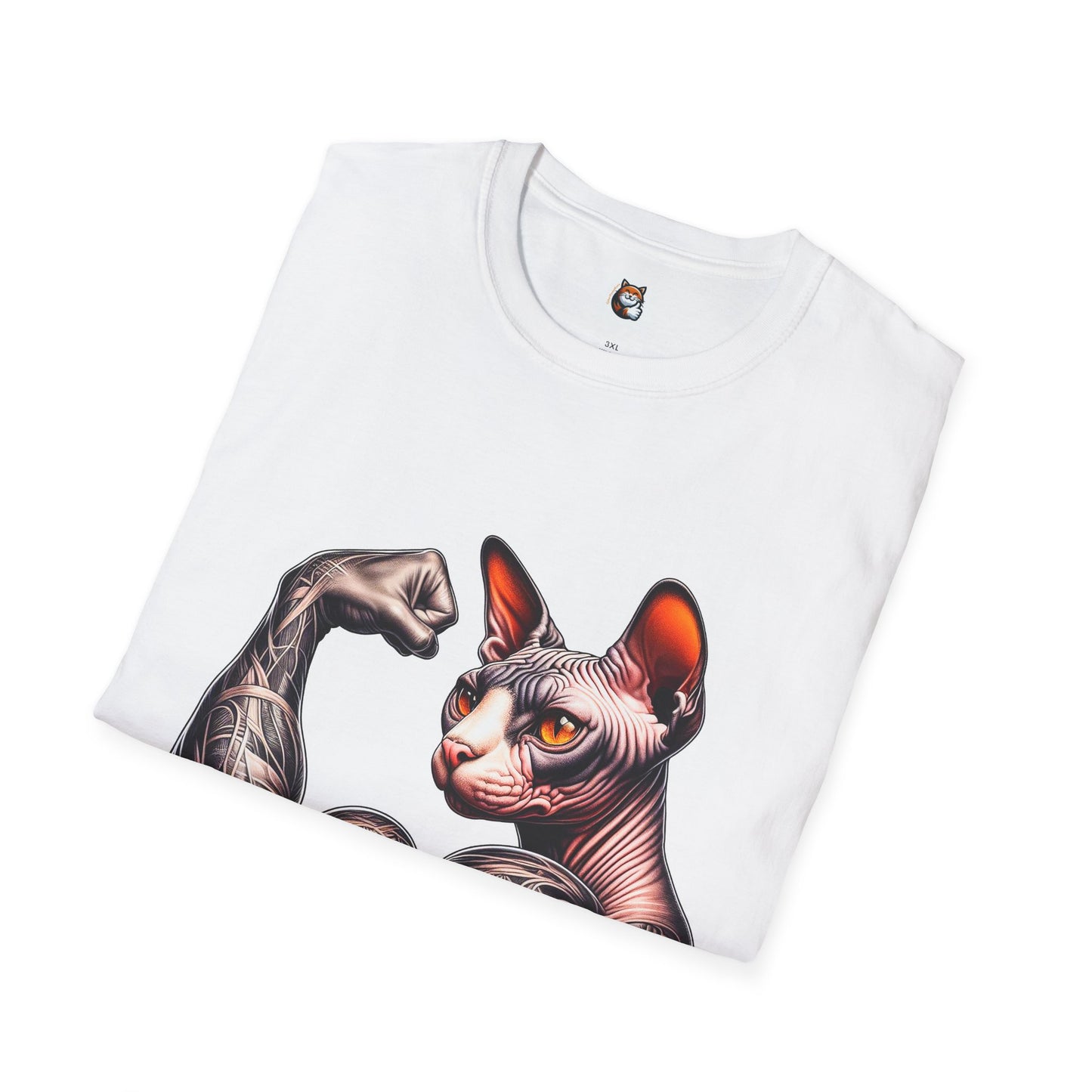 Sphynx Cat muscle man