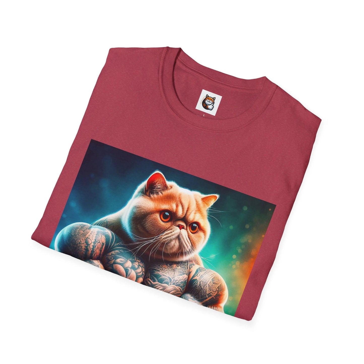Exotic Shorthair Cat Unisex Softstyle T-Shirt by Printify