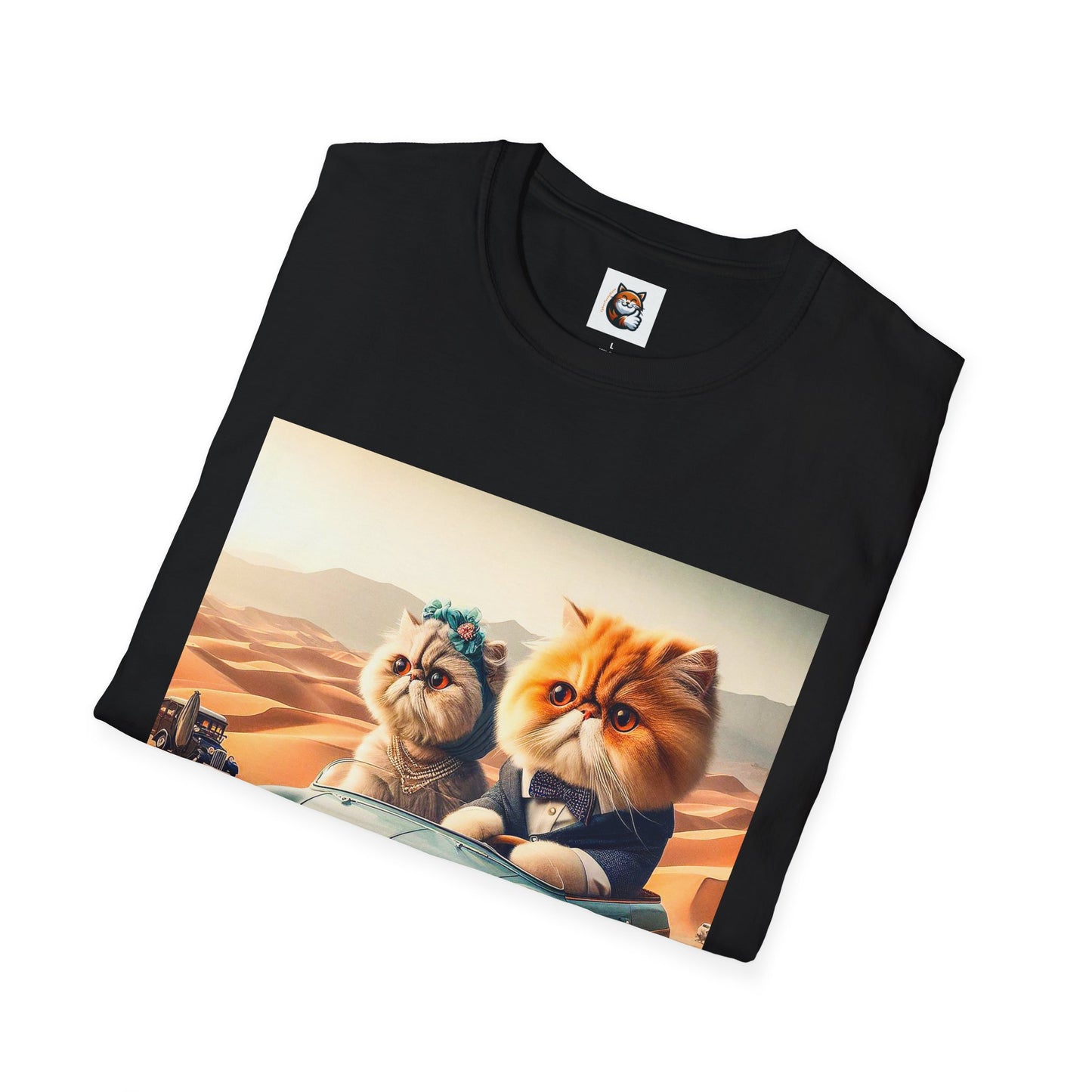 Wacky Persian Cat Unisex Softstyle T-Shirt