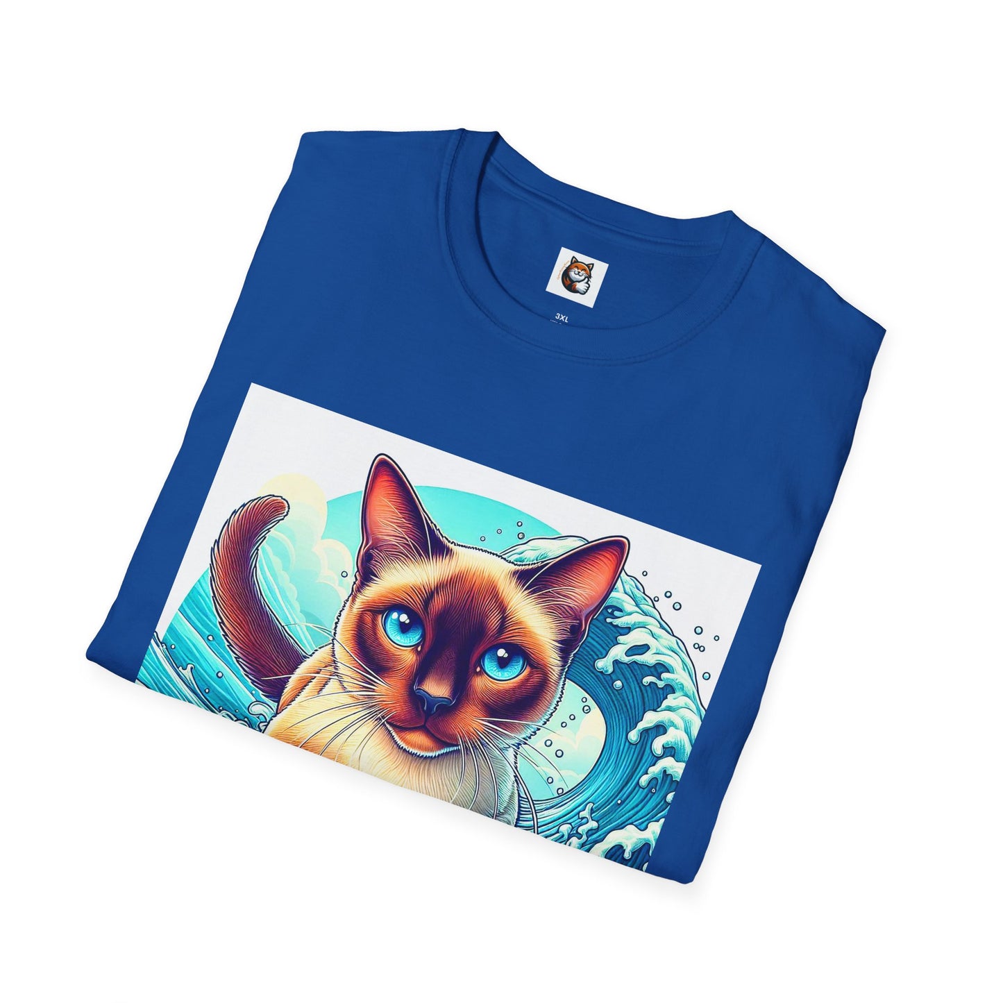 Surfing Siamese Cat
