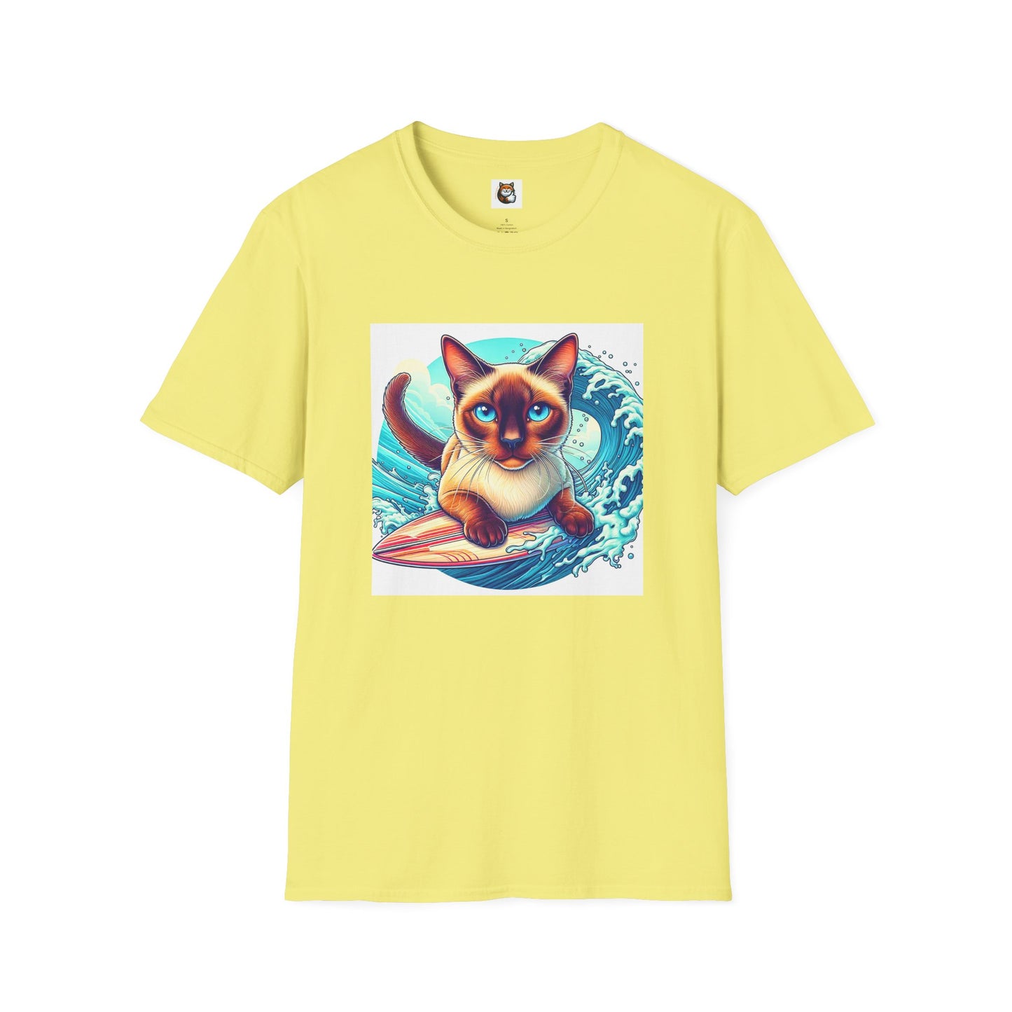 Surfing Siamese Cat