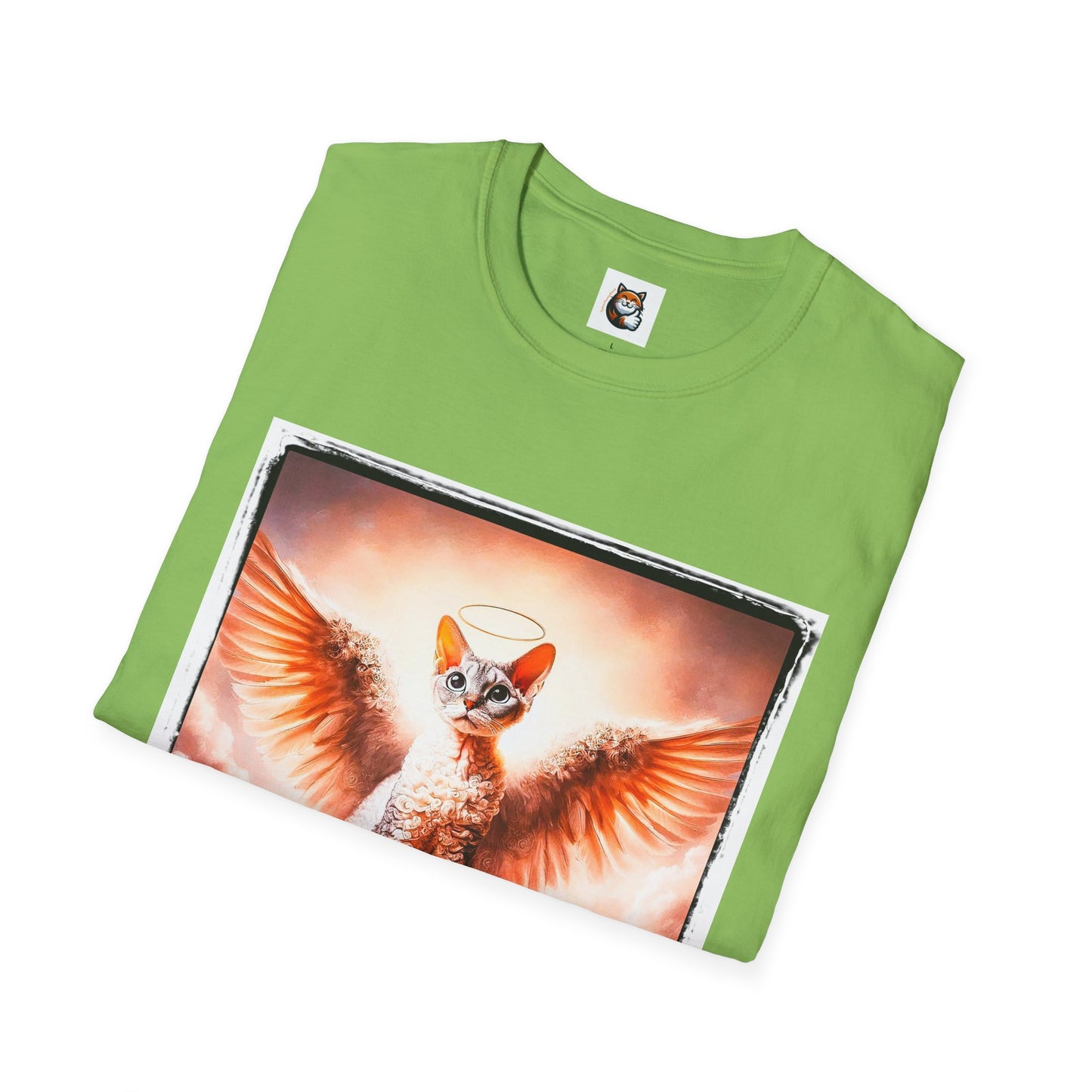 Devon Rex Cat pretty Angel Softstyle T-Shirt
