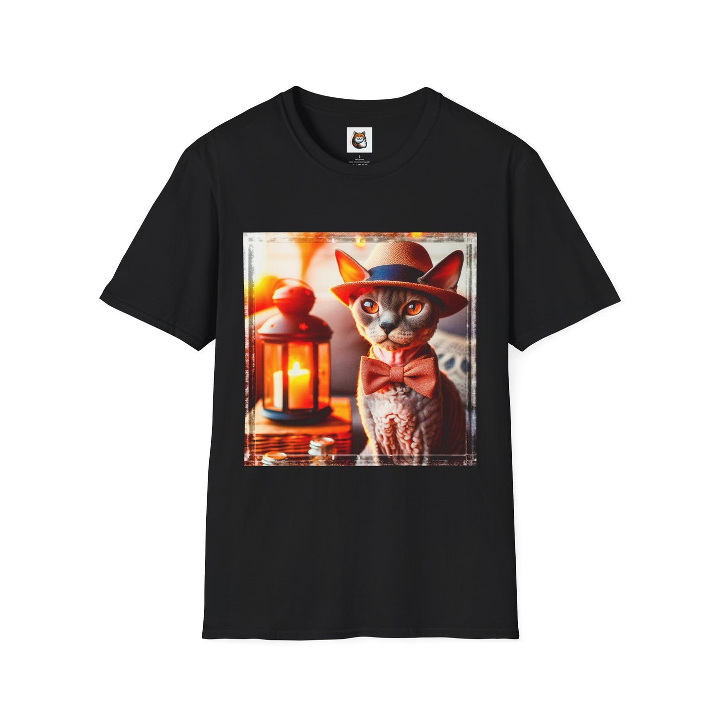 Devon Rex Cat Unisex Softstyle T-Shirt