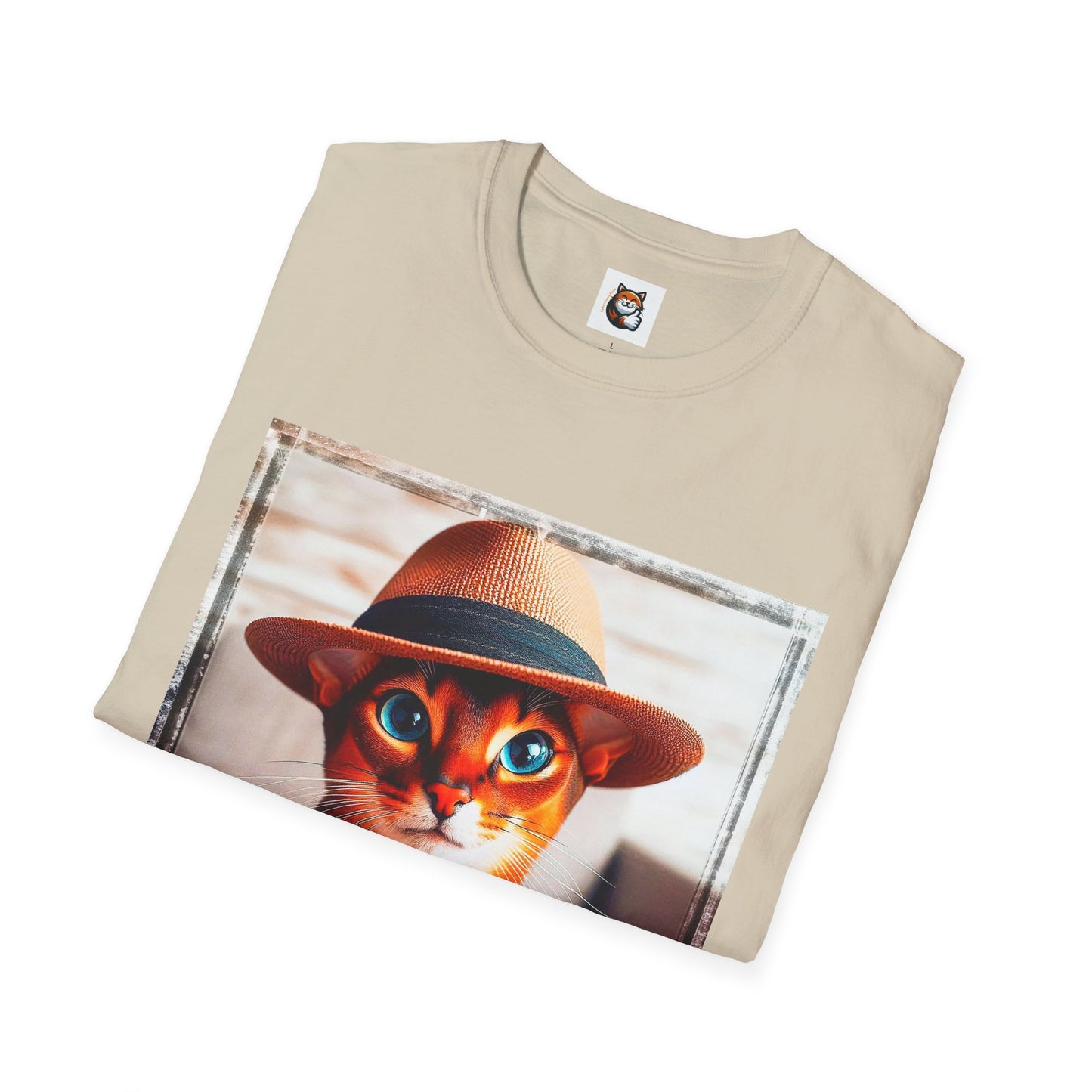 Abyssinian hat and tie Unisex Softstyle T-Shirt