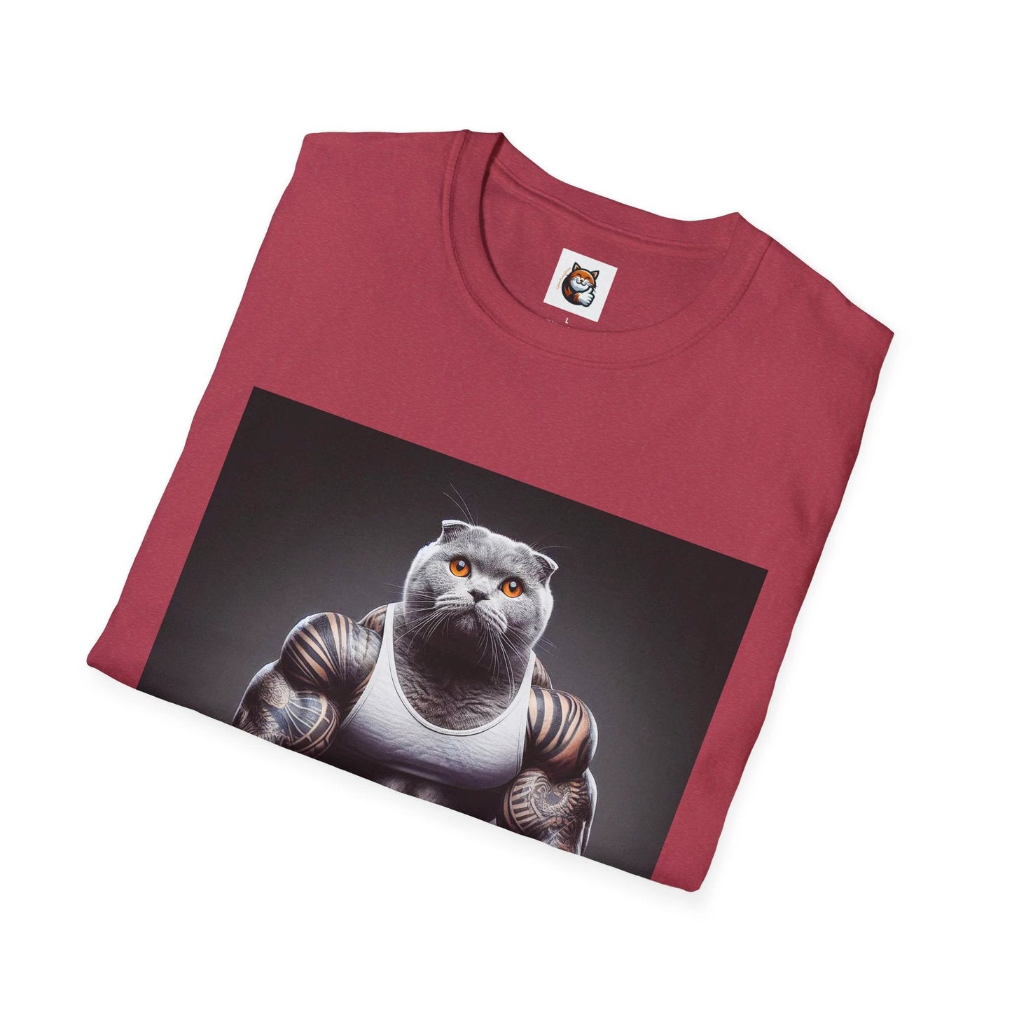 Scottish Fold Cat personal trainer T-Shirt by Printify