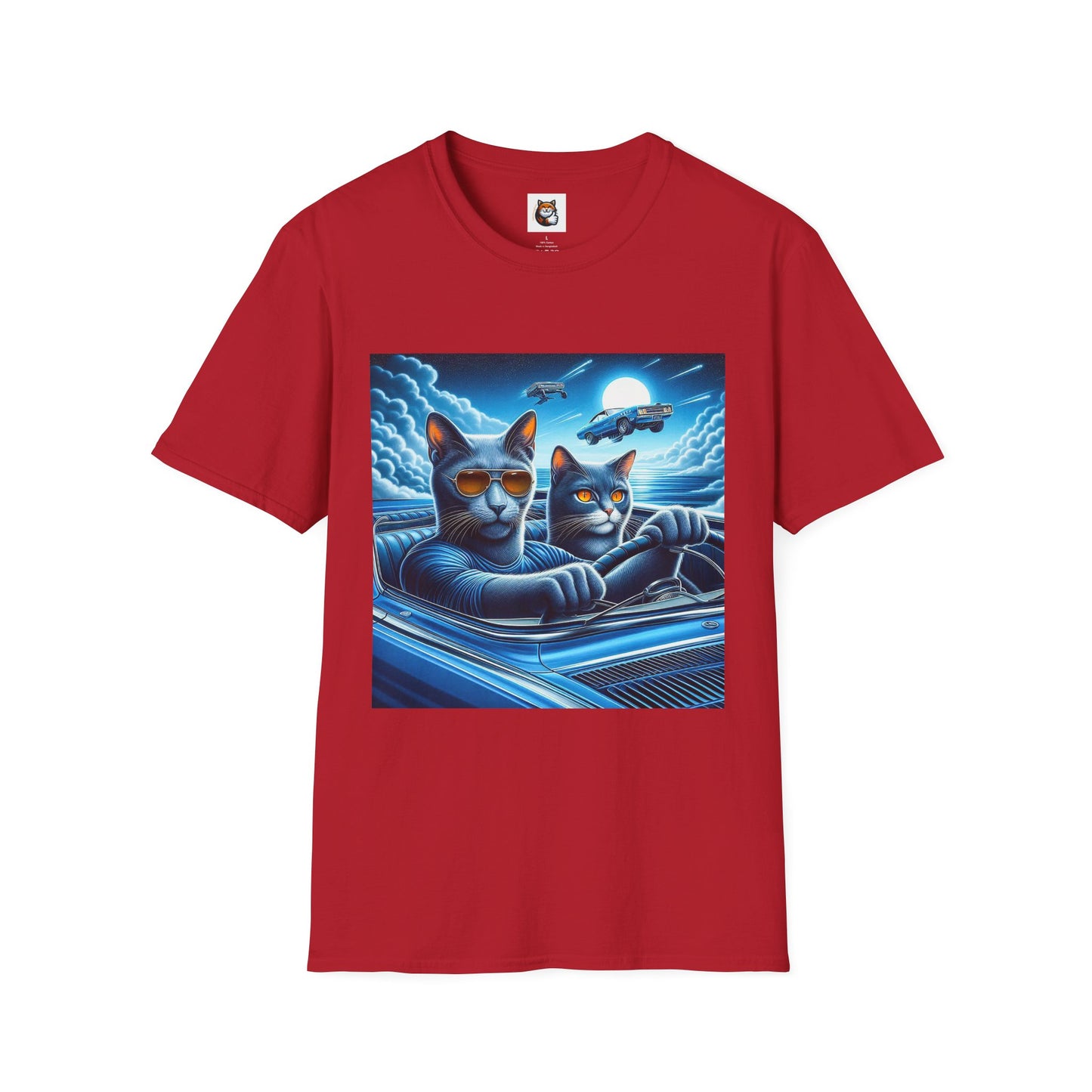 Russian Blue Cat pretty night T-Shirt
