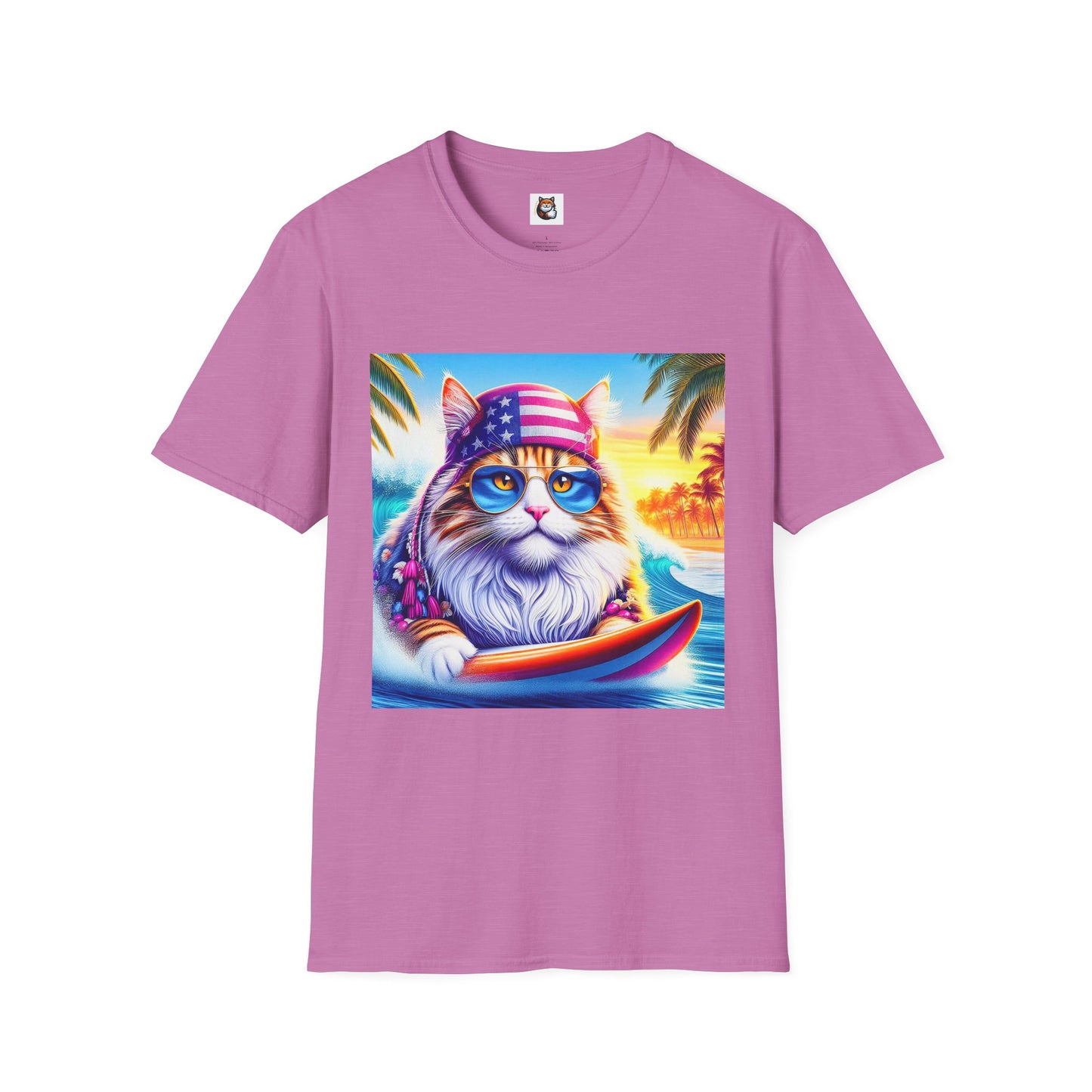 Siberian Cat American surfer
