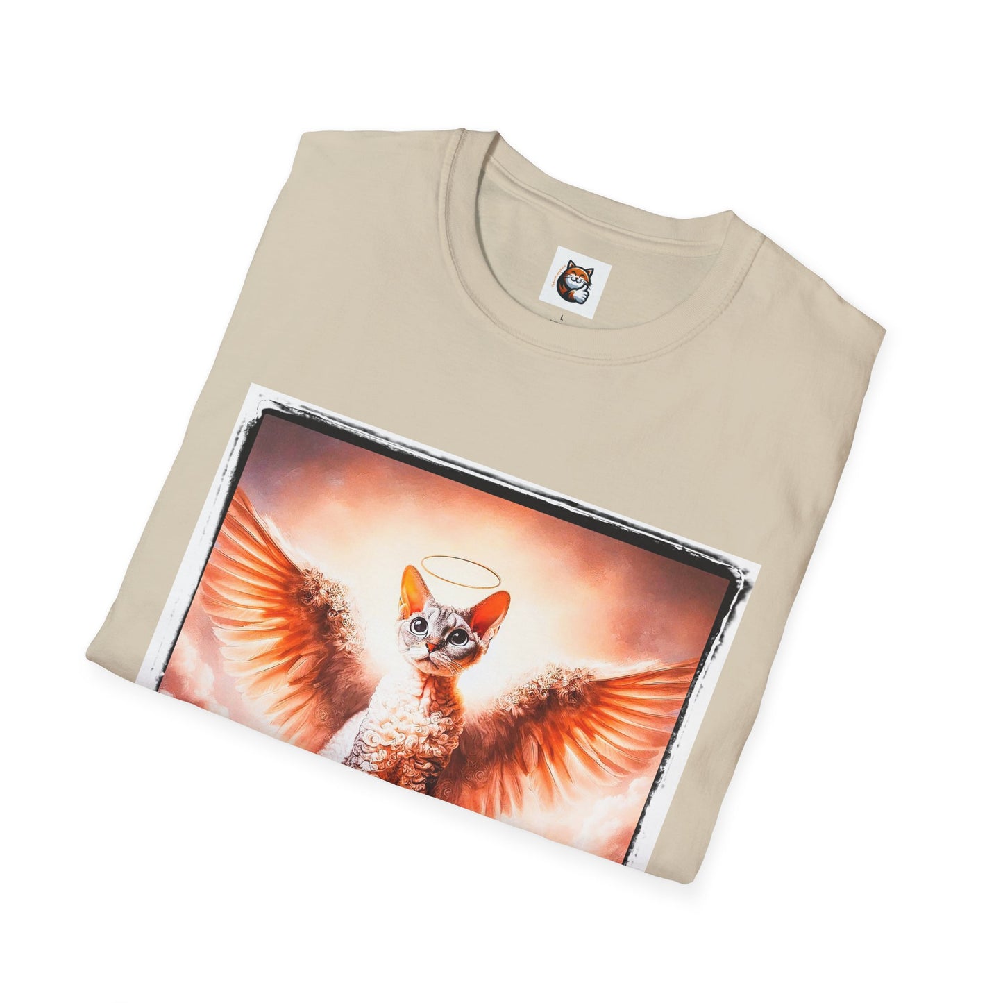 Devon Rex Cat pretty Angel Softstyle T-Shirt