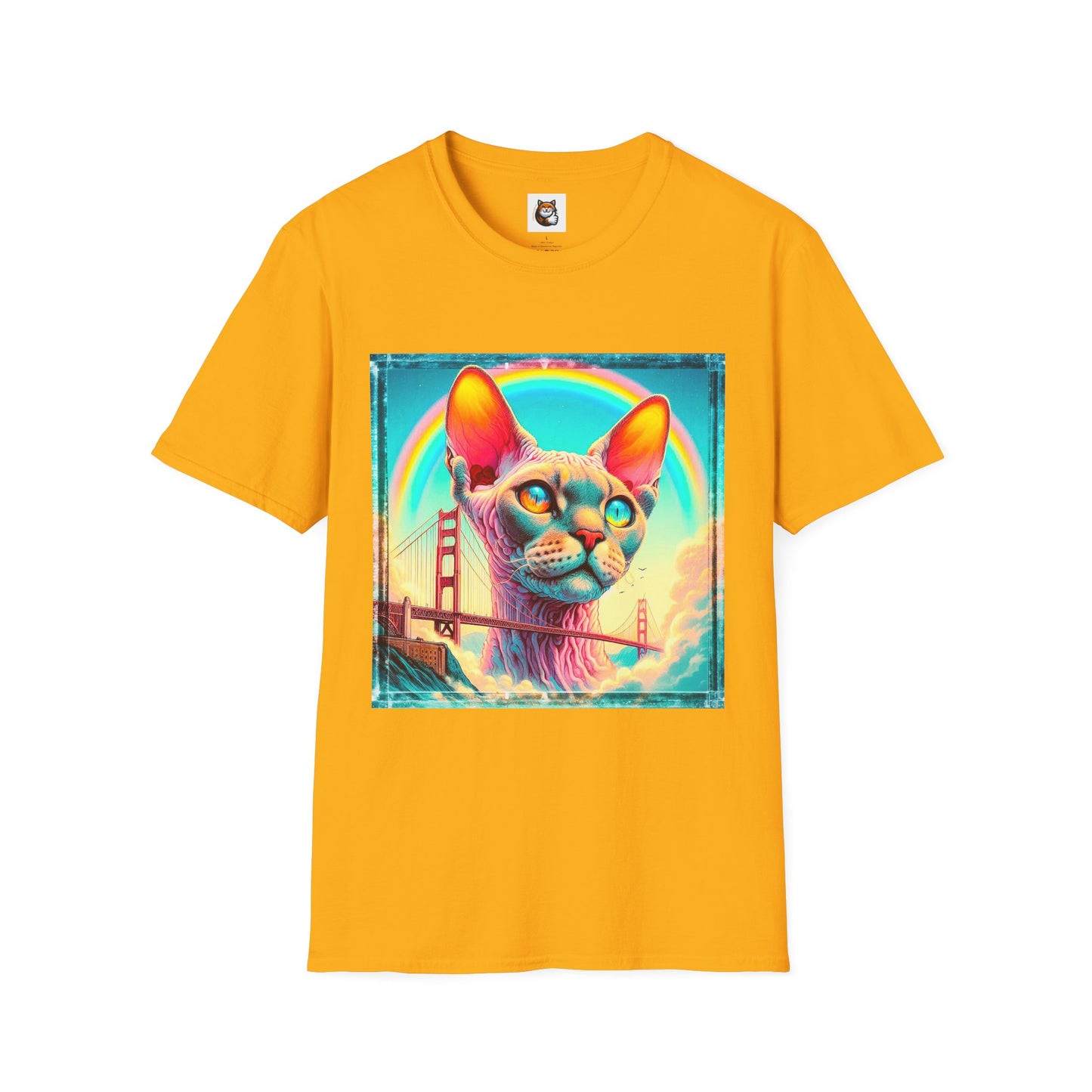 Devon Rex Cat Unisex Softstyle T-Shirt