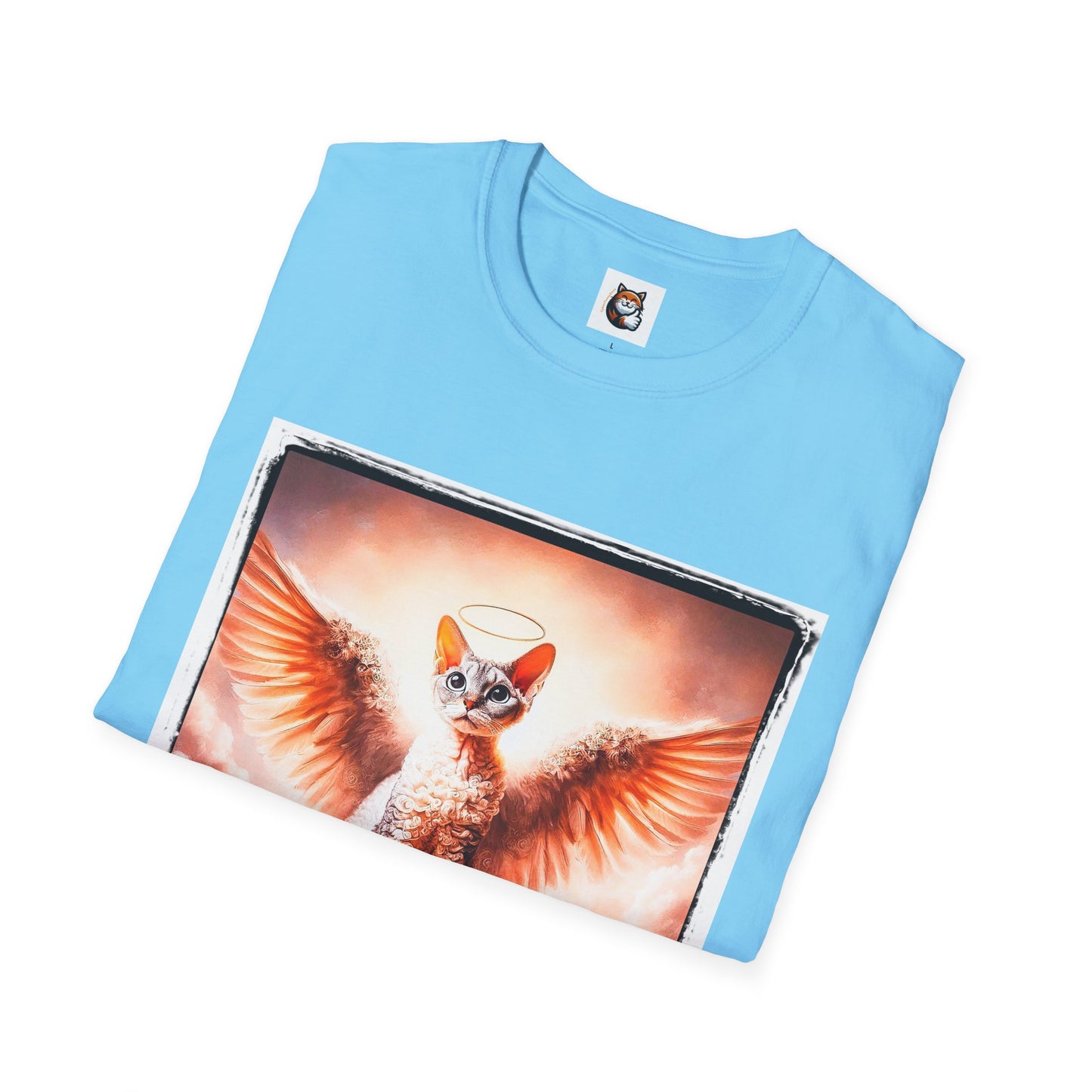 Devon Rex Cat pretty Angel Softstyle T-Shirt