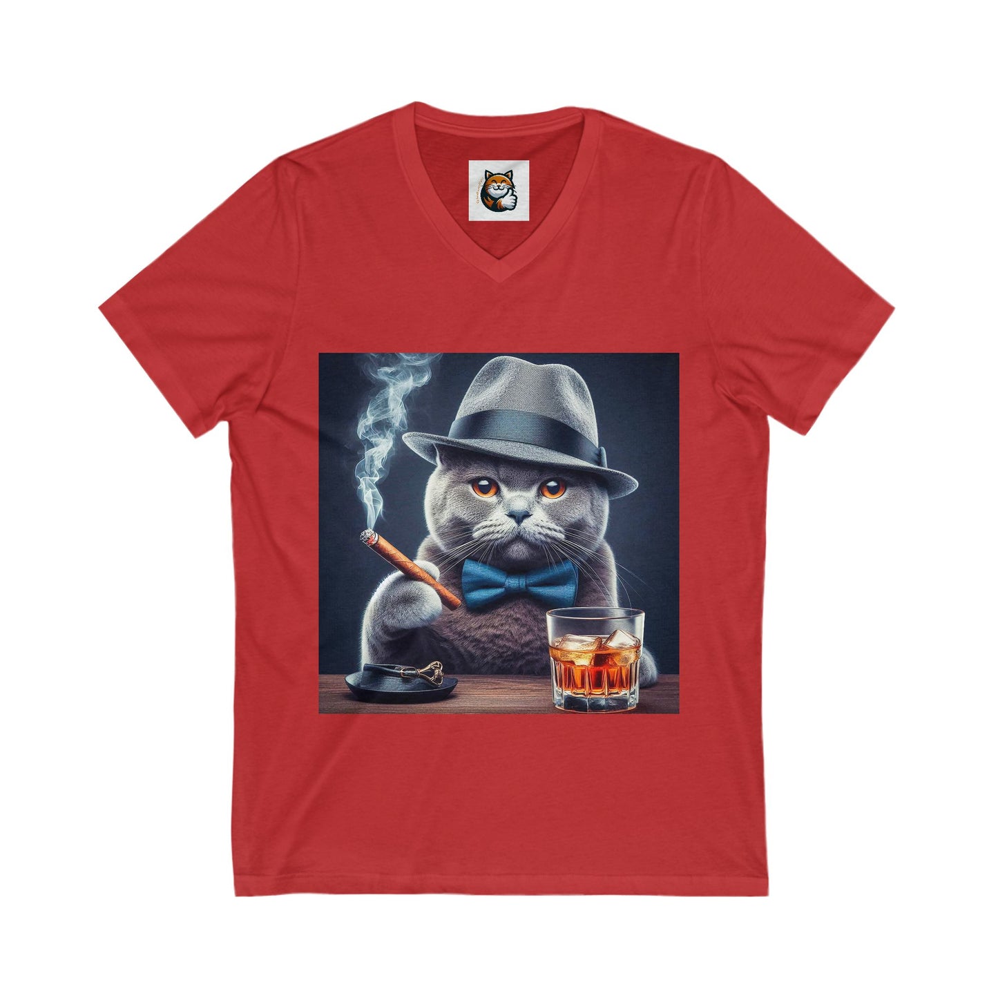 Russian Blue cigars V-Neck Tee