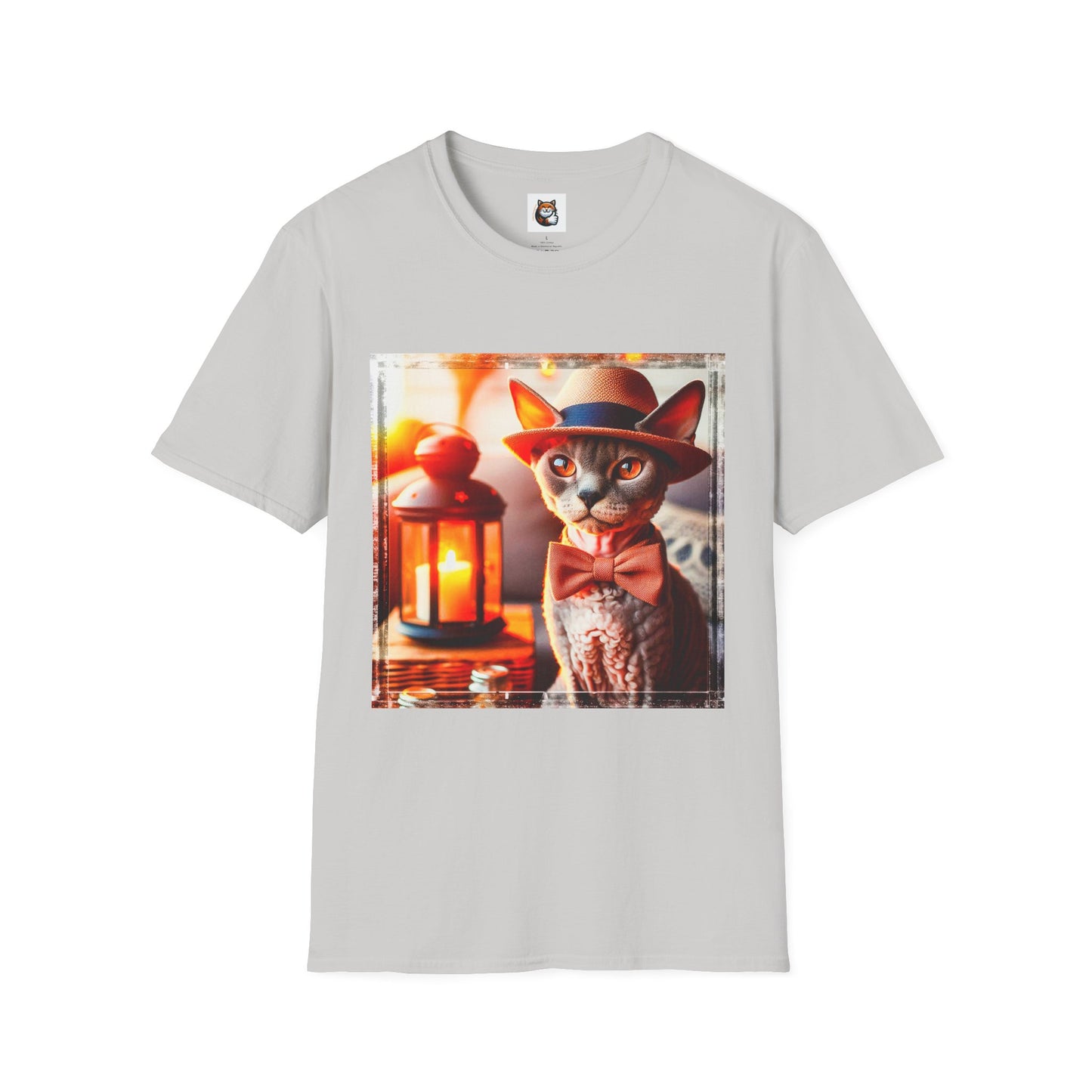 Devon Rex Cat Unisex Softstyle T-Shirt