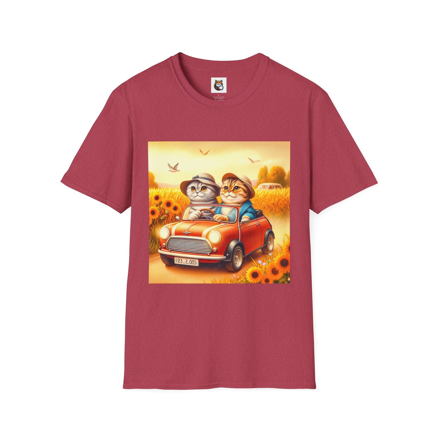 Scottish Fold pretty flowers shirt