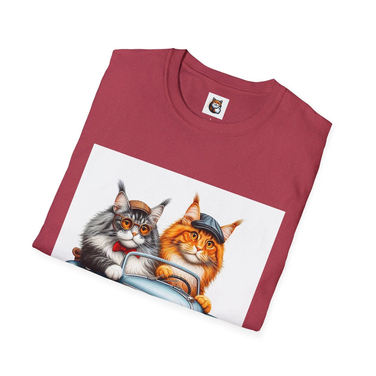 Wacky Maine Coon Unisex Softstyle T-Shirt by Printify