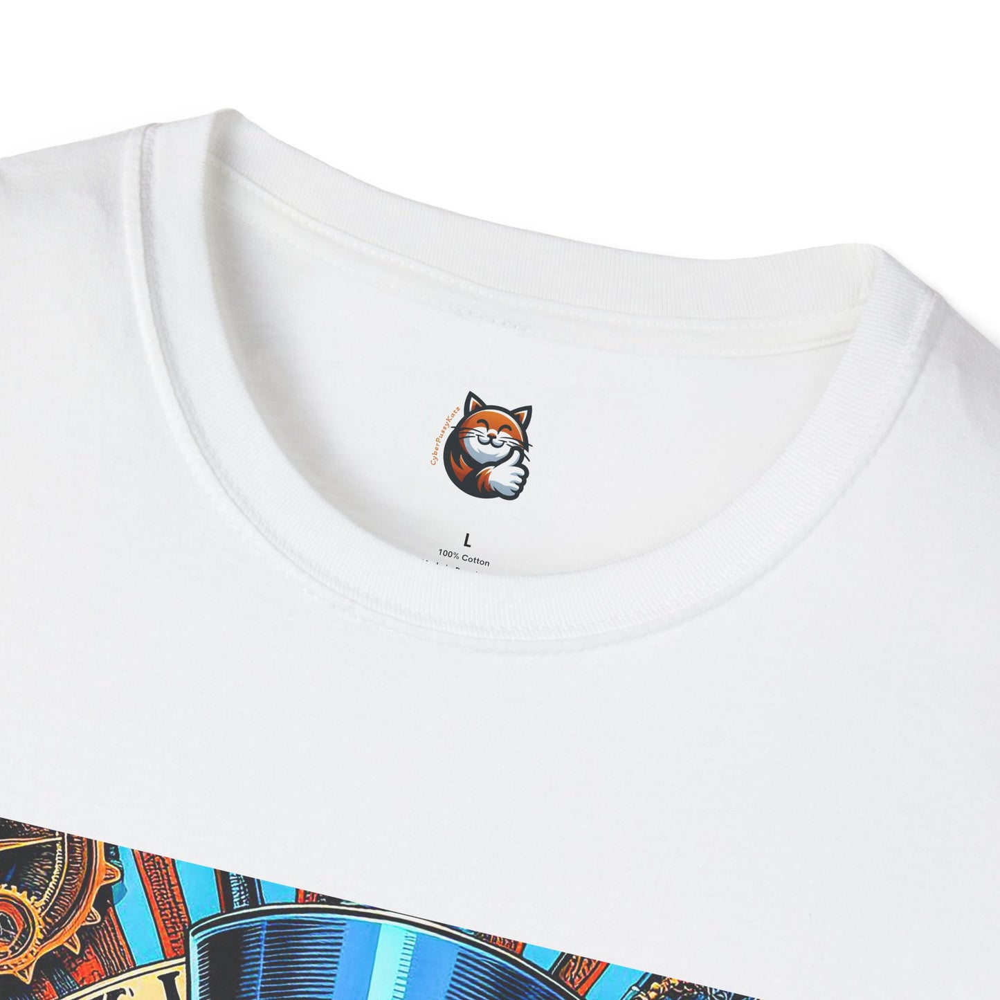Russian Blue Cat Unisex Softstyle T-Shirt