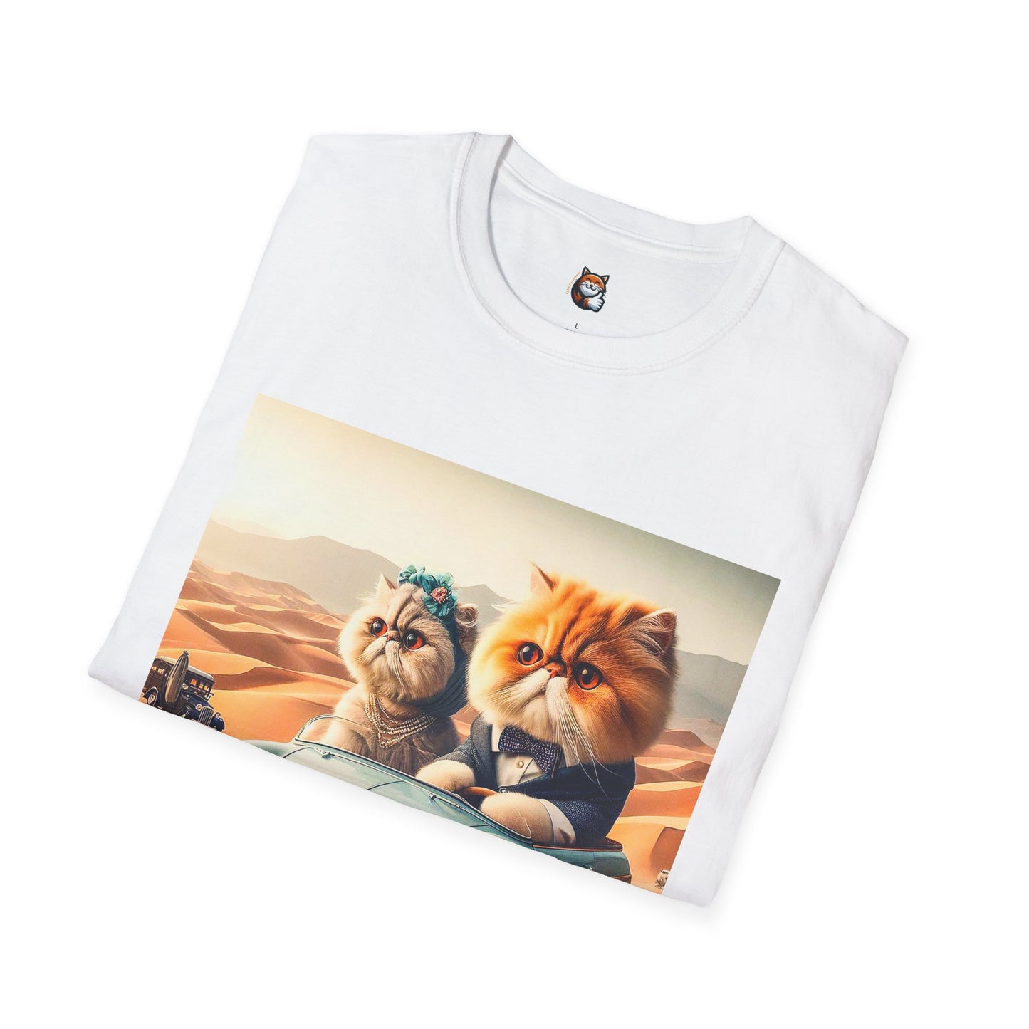 Wacky Persian Cat Unisex Softstyle T-Shirt